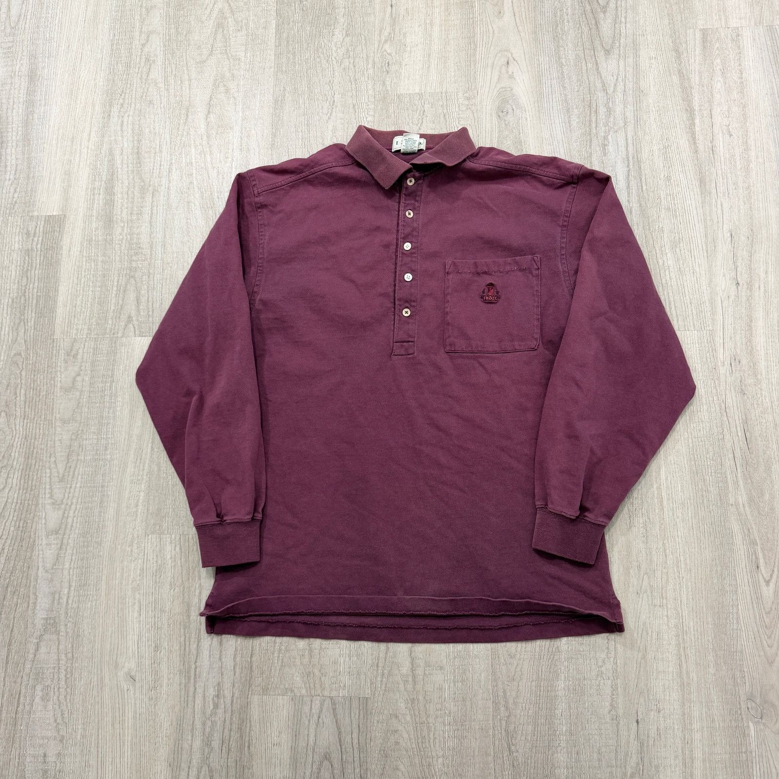 Izod Vintage Izod Rugby Polo Shirt Men's Medium Red Collared 90s Size US M / EU 48-50 / 2 - 1 Thumbnail