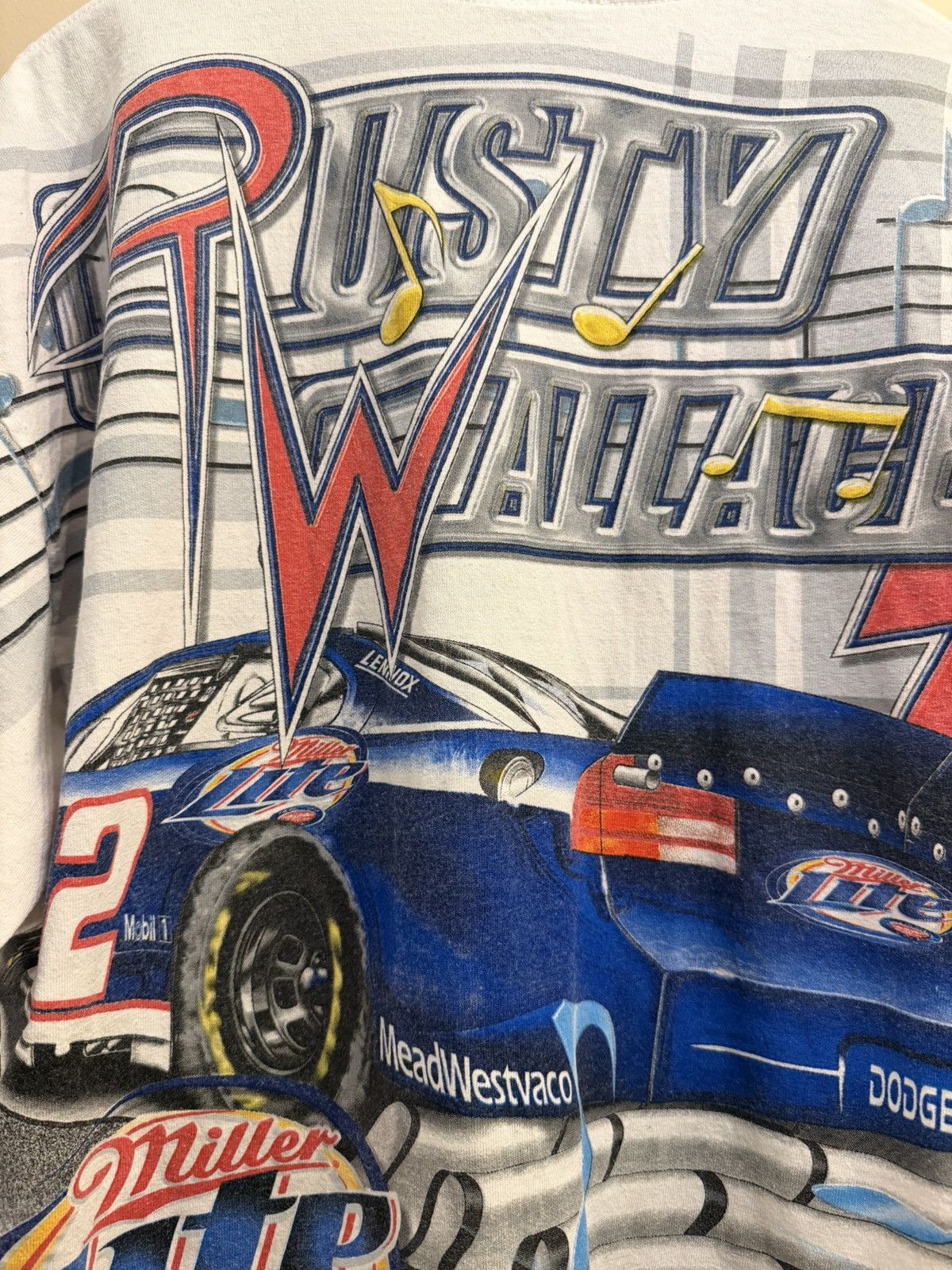 Vintage VINTAGE NASCAR Total print Shirt RUSTY WALLACE Racing L Size US L / EU 52-54 / 3 - 6 Thumbnail
