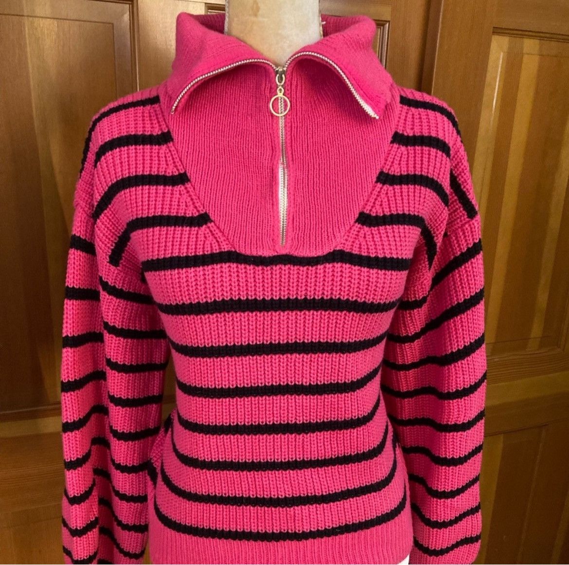 Designer × Other New! Lavishly Paris Women’s Striped Pattern Sweater Size S / US 4 / IT 40 - 3 Thumbnail