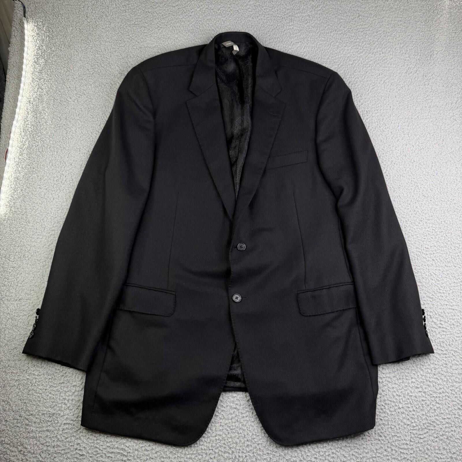 Loro Piana Loro Piana 100% Worsted Italian Cashmere Black Coat 48 Long Size 48L - 1 Thumbnail