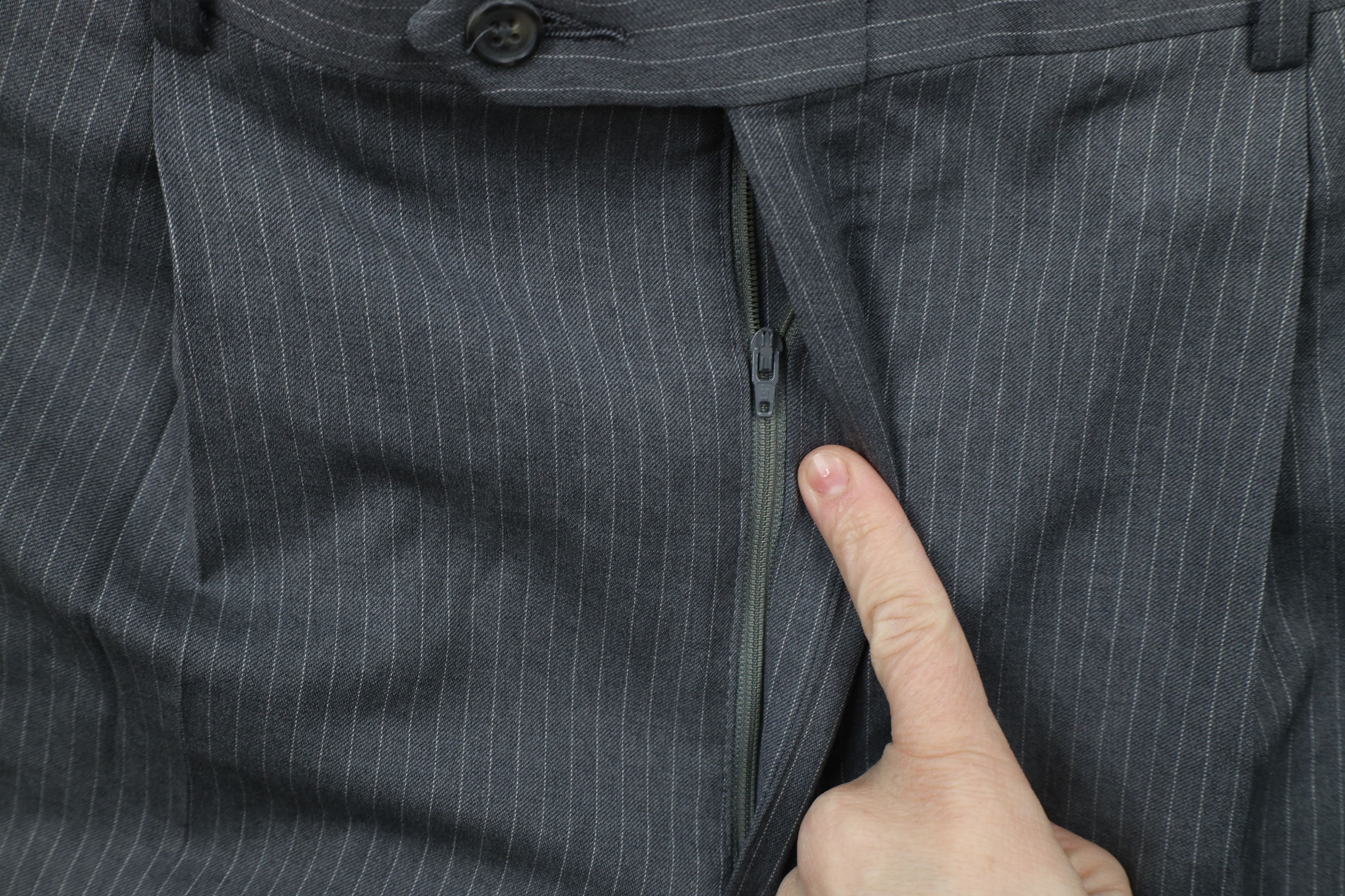 Tommy Hilfiger × Vintage Vintage 90s Tommy Hilfiger Pinstriped Wide Leg Chino Pants Size US 34 / EU 50 - 5 Thumbnail