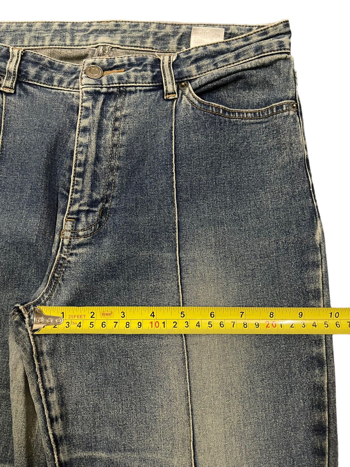 14th Addiction Vintage Japanese Brand Blue Wash Style Baggy Jeans Size US 30 / EU 46 - 12 Thumbnail