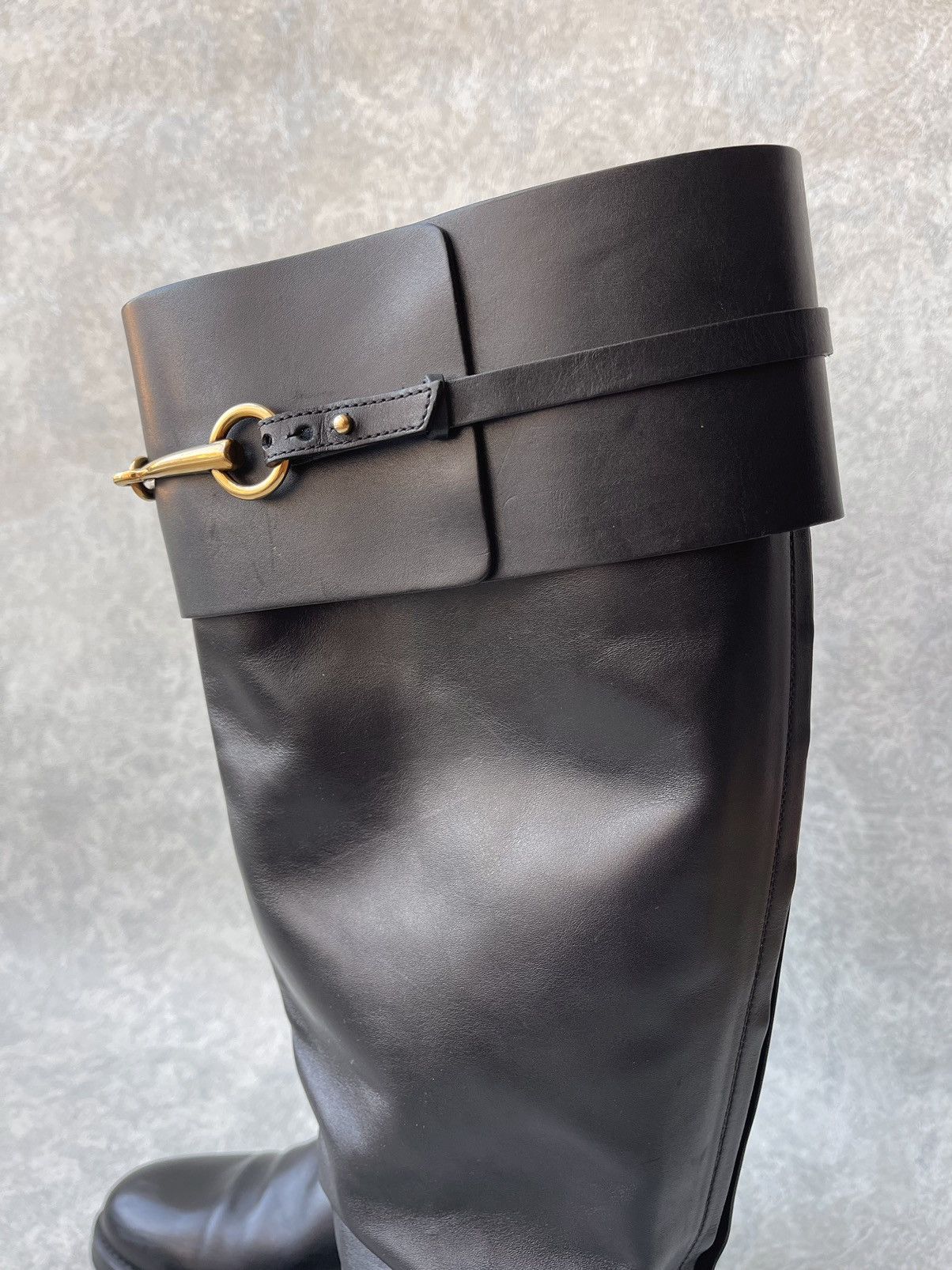 Gucci Gucci Smooth Leather Betis Glamour Riding Boots Size 39 Size US 9 / IT 39 - 3 Thumbnail
