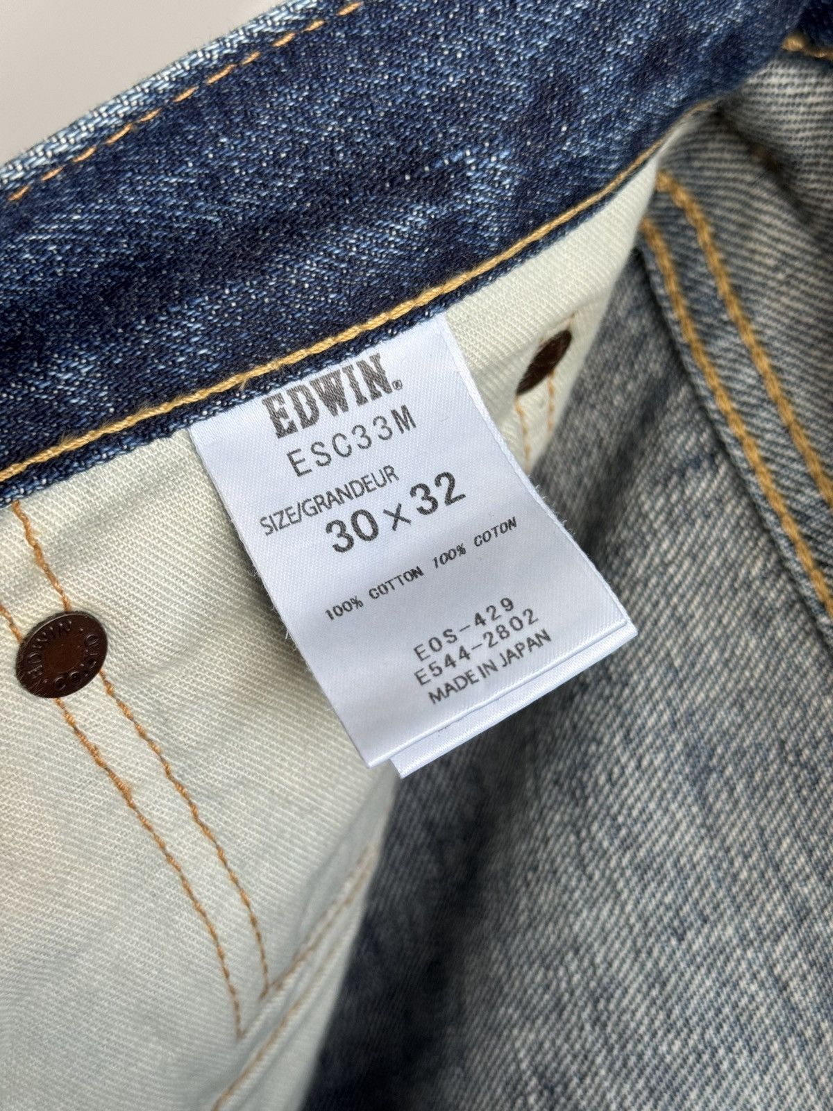 Edwin Vintage Edwin Selvedge Japan Denim Jeans Size US 30 / EU 46 - 10 Thumbnail