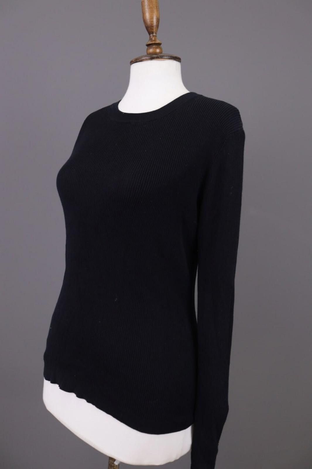 J.Crew J.Crew Black Ribbed Jumper Knit Sweater Size M Size M / US 6-8 / IT 42-44 - 11 Thumbnail