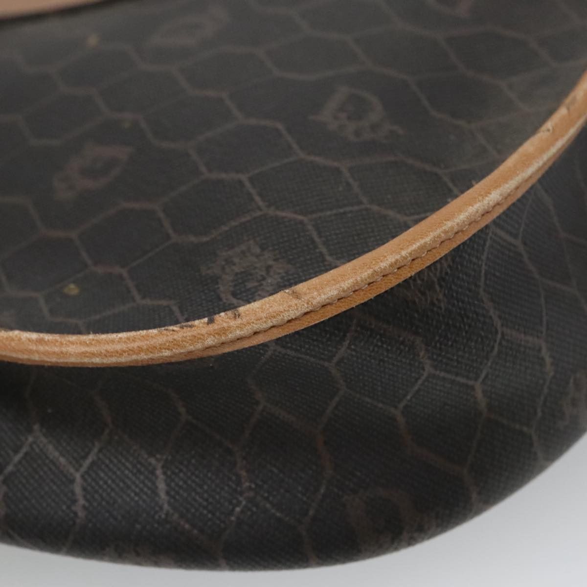 Dior DIOR Honeycomb Canvas Shoulder Bag Leather Black Size ONE SIZE - 9 Thumbnail