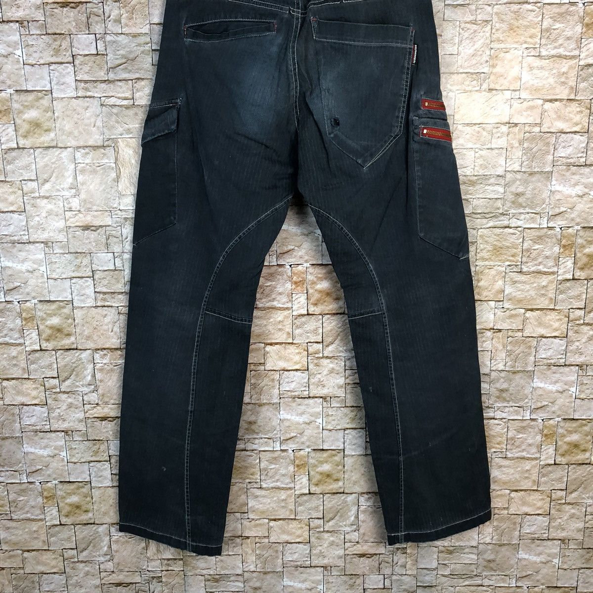 Japanese Brand Hummer Blue Cargo utility tactical Multipocket Pants #A723 Size US 28 / EU 44 - 18 Thumbnail