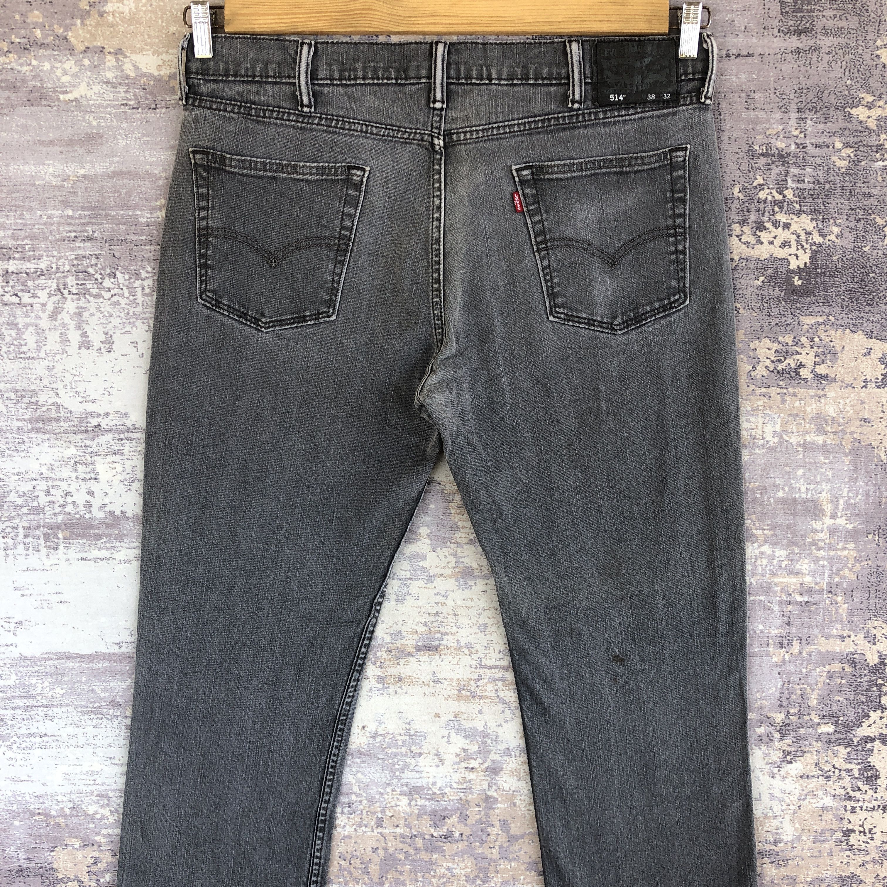 Levi's Vintage Levis Faded Black Jeans Levi's 514 Ash Gray Denim Size US 36 / EU 52 - 4 Thumbnail