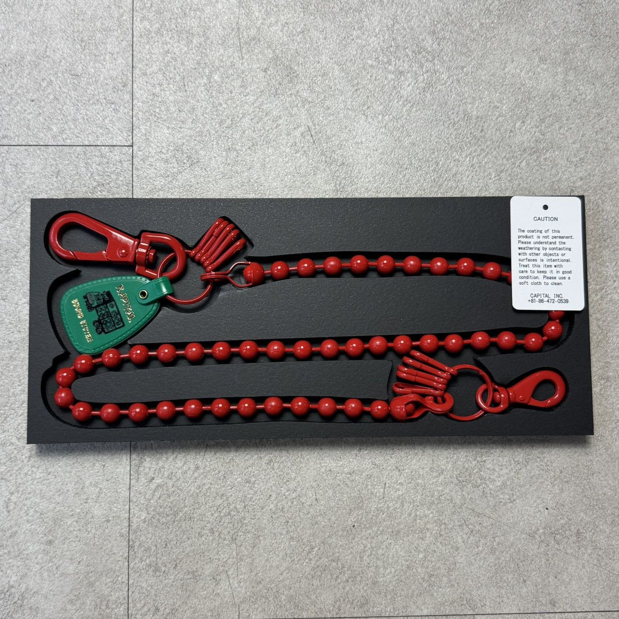 小物 KAPITAL Wallet chain Kapital × Kapital Kountry Kapital Blue Ball Long Wallet
