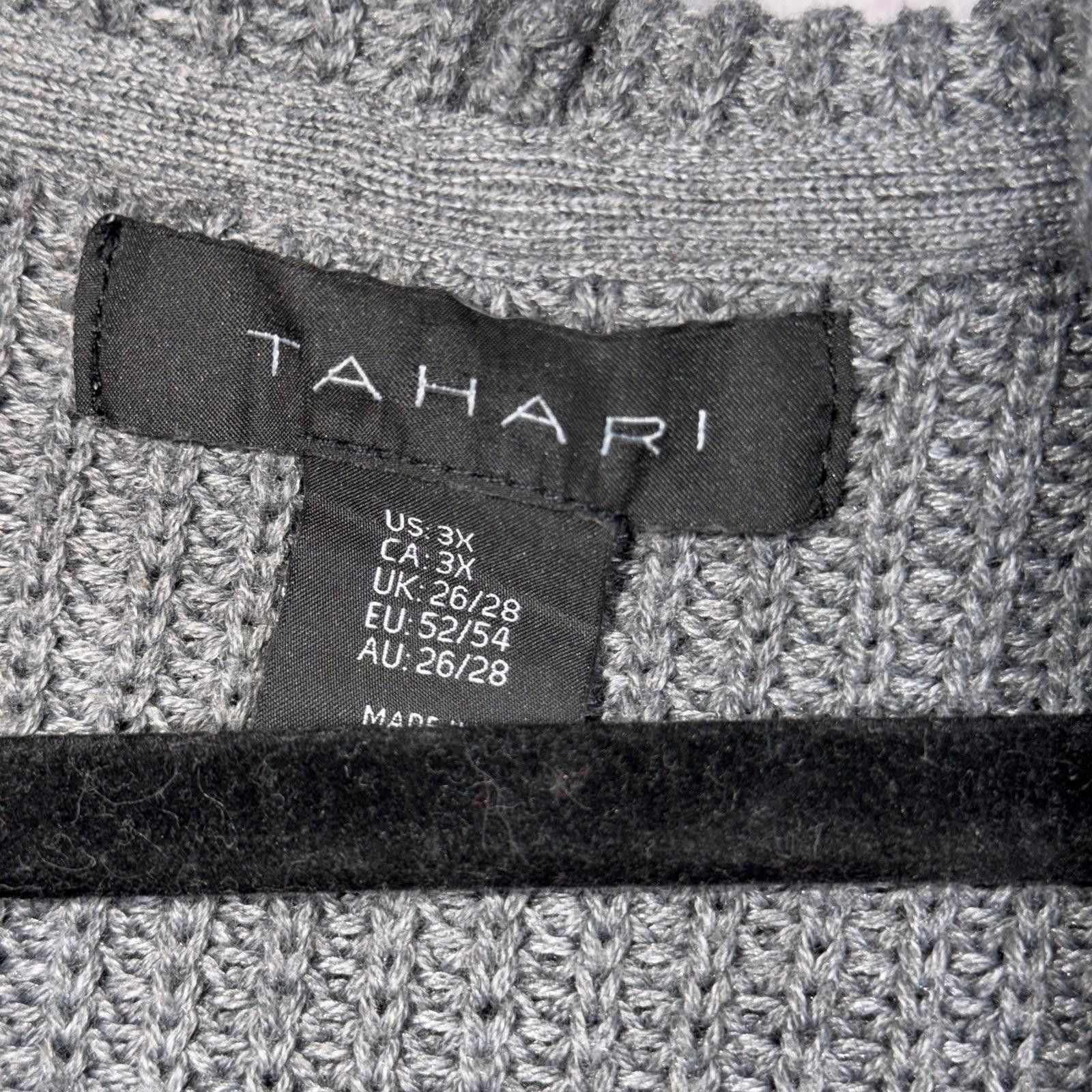 Elie Tahari Tahari Women's 3X Plus Size Hooded Open Front Cardigan Size 3XL / US 20-22 - 5 Thumbnail