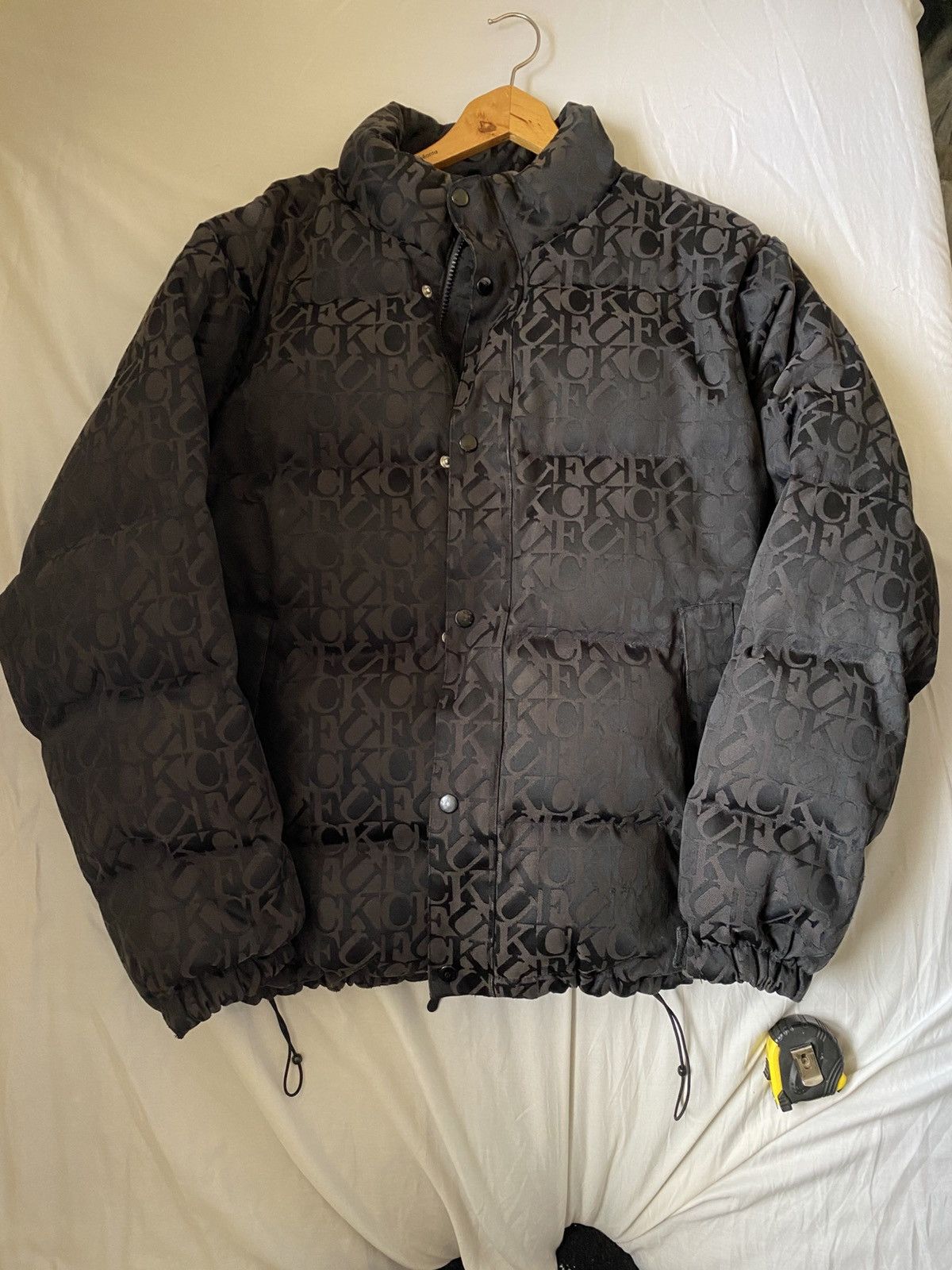 Lady　Supreme Fuck Jacquard Puffy Supreme Fuck Jacquard Puffy Jacket Black Fall/Winter 2017