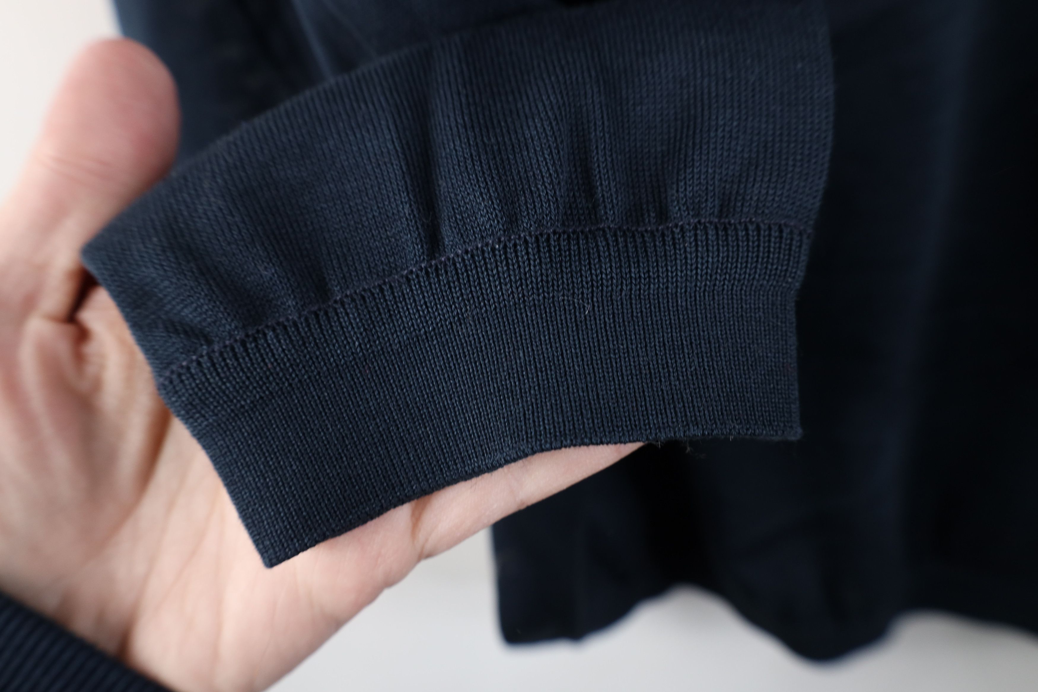 St. Croix Vintage 90s St Croix Lightweight Mock Neck Sweater Blue USA Size US L / EU 52-54 / 3 - 6 Thumbnail
