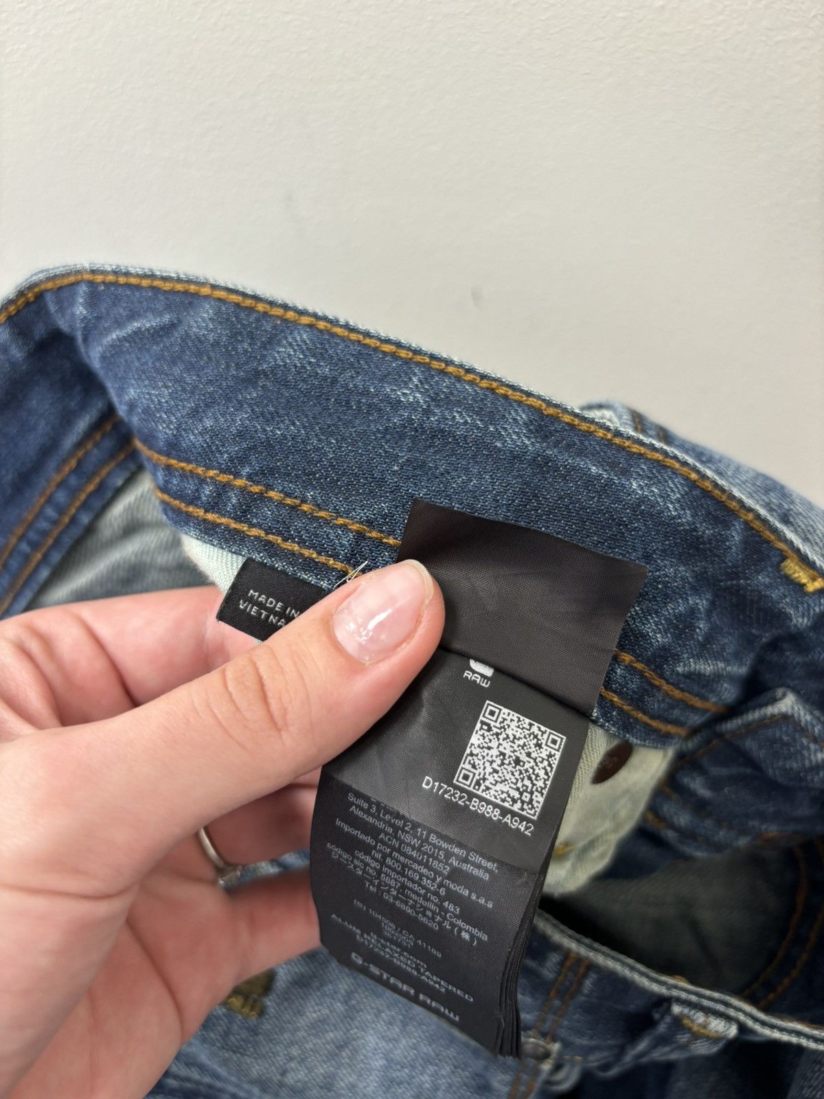 G-Star Vintage G-Star Raw Alum Faded Blue Avant Garde Denim Jeans Size US 34 / EU 50 - 14 Thumbnail