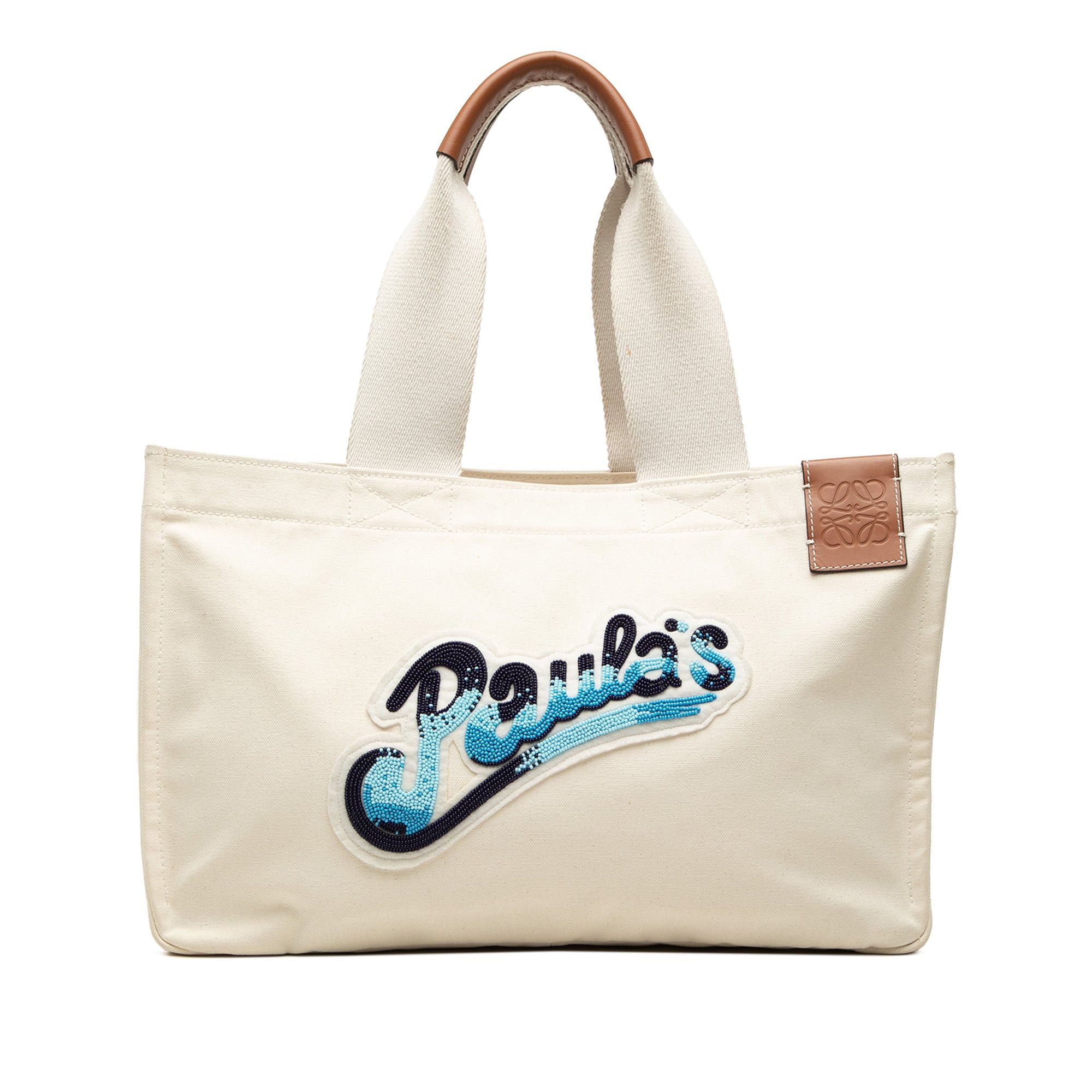 Loewe Paulas Ibiza Canvas Beach Cabas Tote Size ONE SIZE - 1 Thumbnail