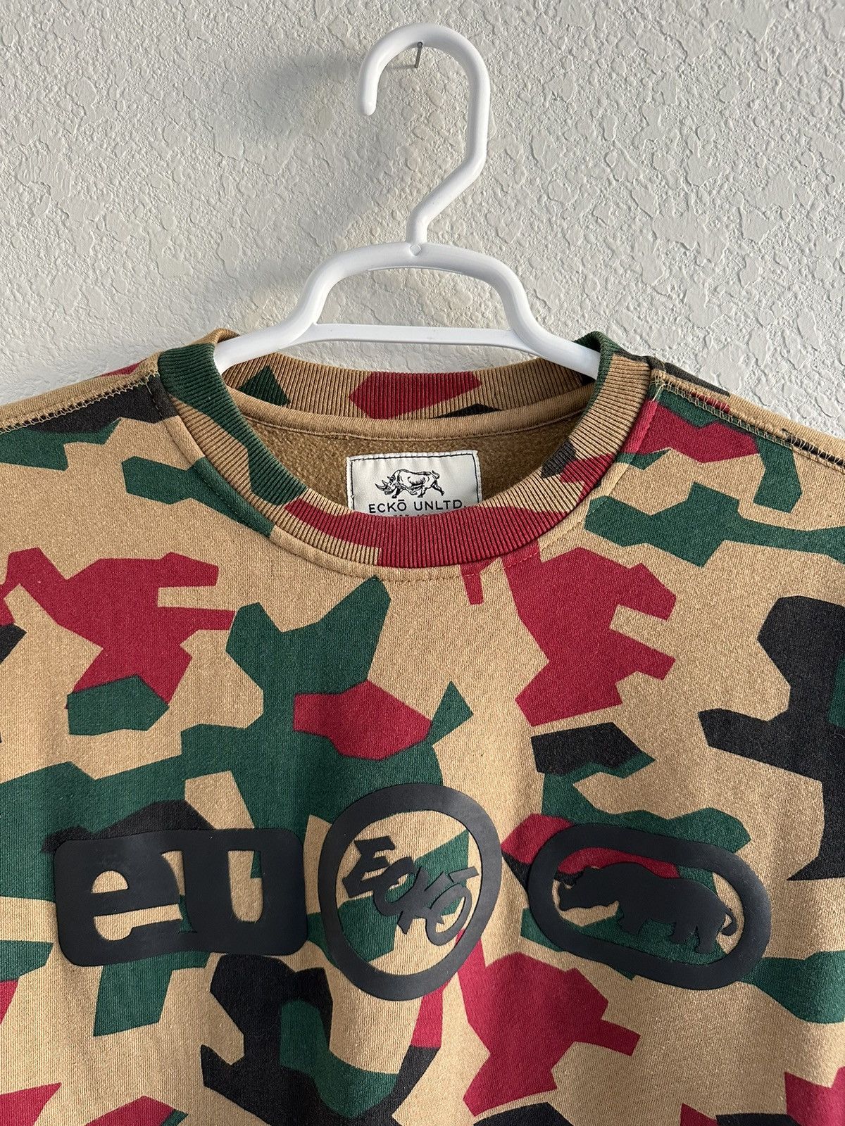 Ecko Unltd. Crazy Vintage Y2K Ecko Unltd. Camo Crewneck Rare Size US M / EU 48-50 / 2 - 2 Thumbnail