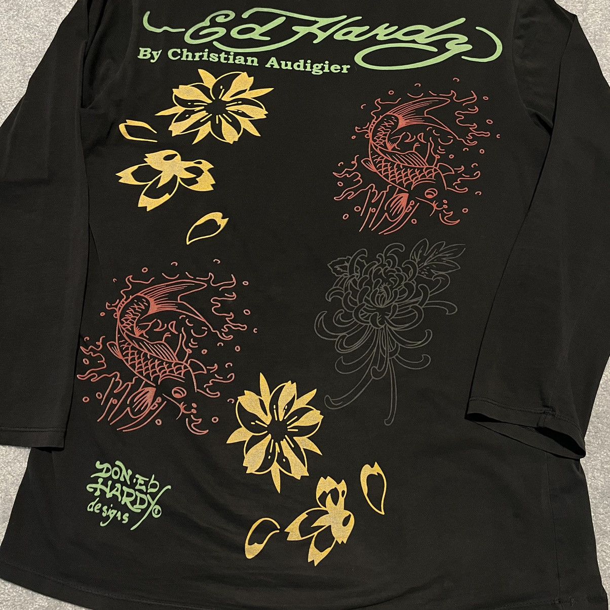 Ed Hardy Vintage Y2K Ed Hardy Christian Audigier Wild Love Longsleeve Size US L / EU 52-54 / 3 - 4 Thumbnail