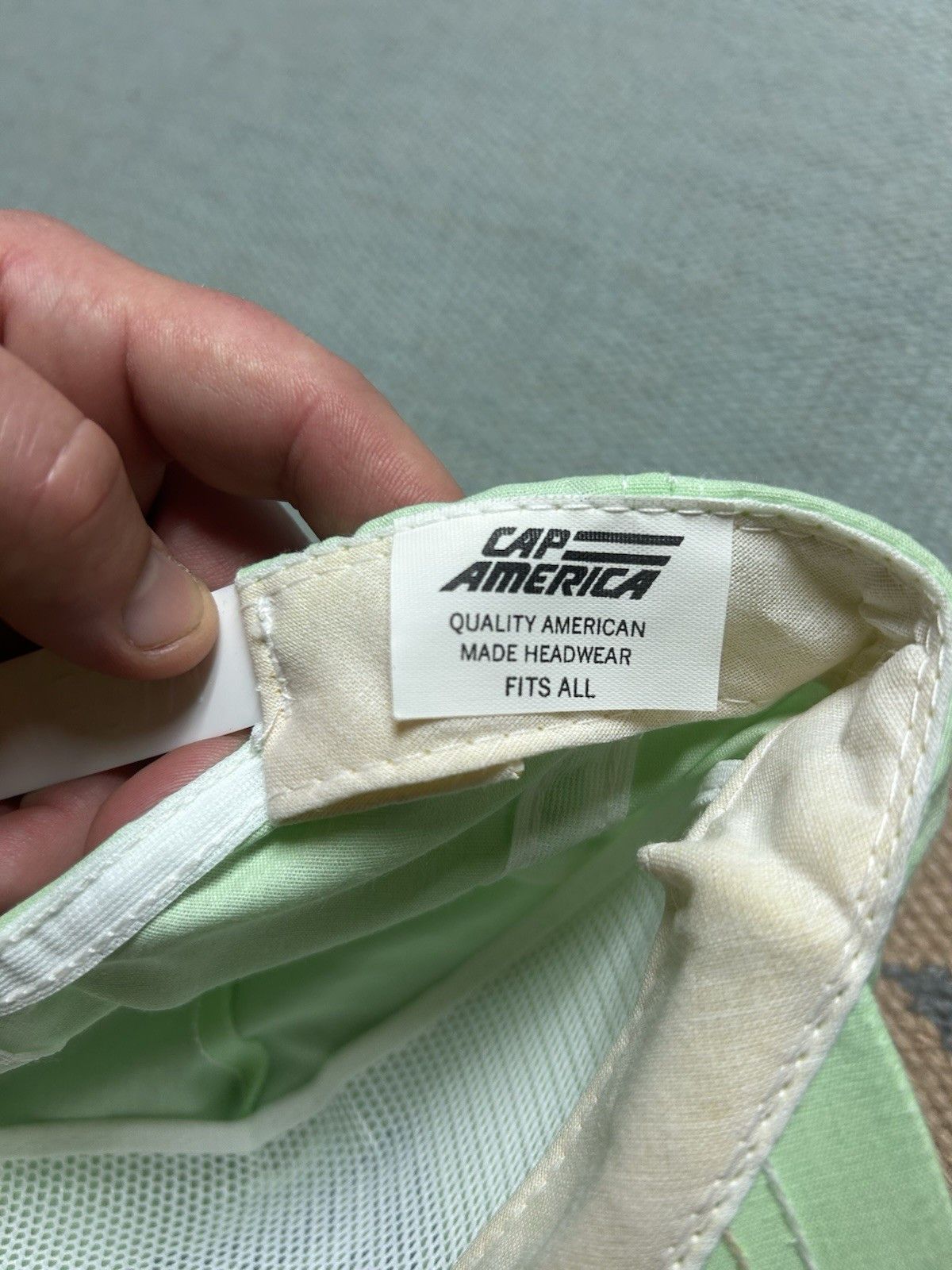 Vintage Vtg 90 SnapBack hat Maalox Plus mint creme green made in USA Size ONE SIZE - 7 Thumbnail