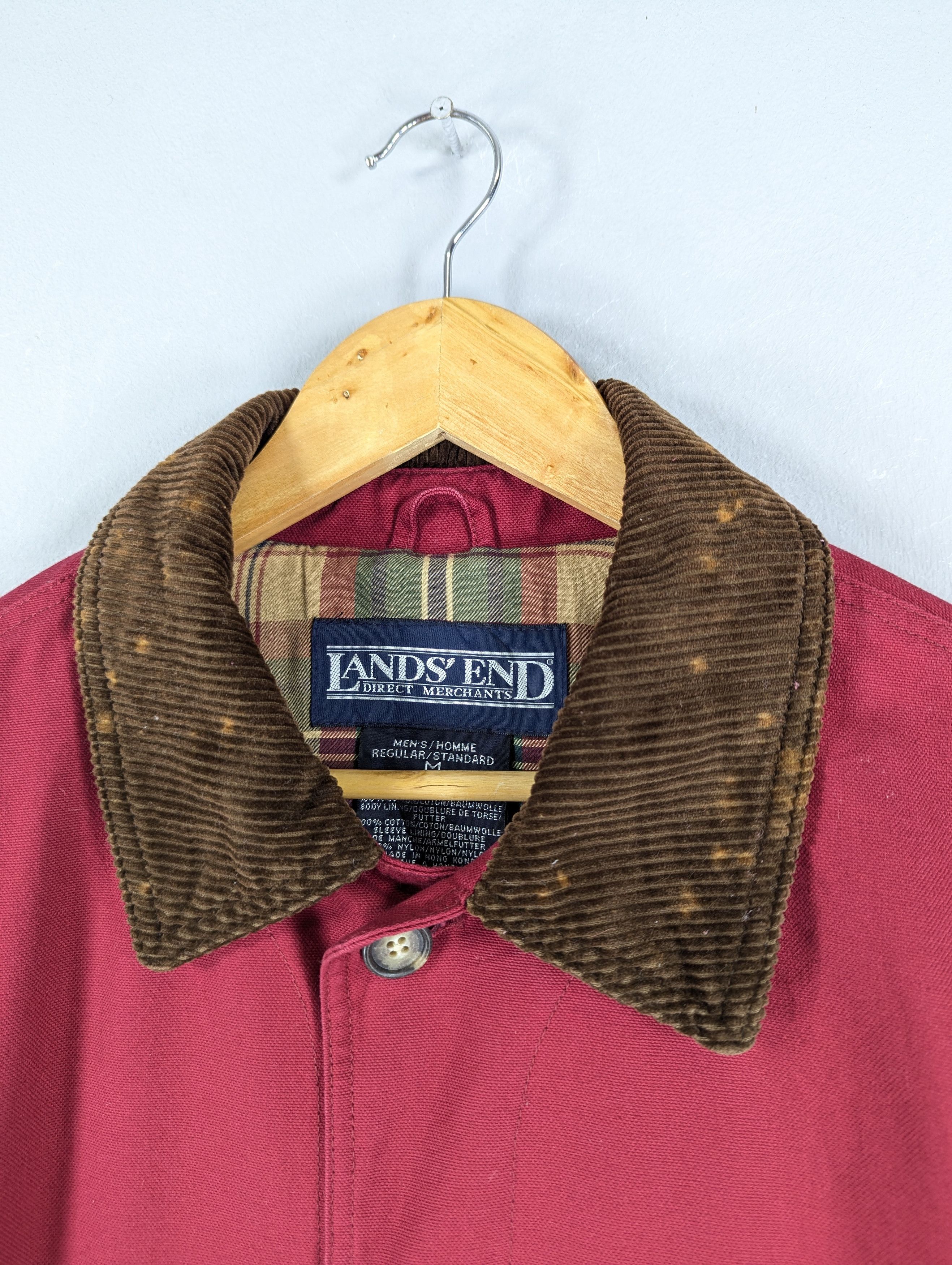 Lands' End Vintage 90s Lands End Duck Canvas Chore Jacket Size US M / EU 48-50 / 2 - 8 Thumbnail