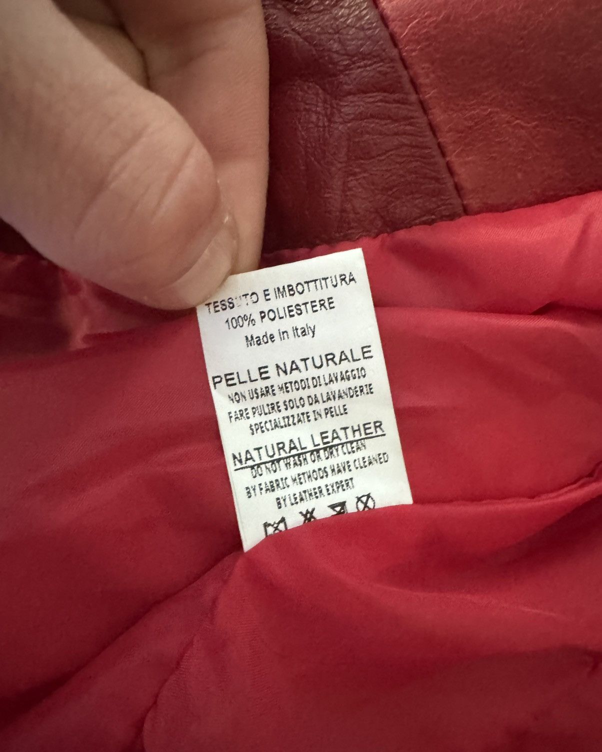 Leather Red Leather Biker Jacket Size US S / EU 44-46 / 1 - 12 Thumbnail