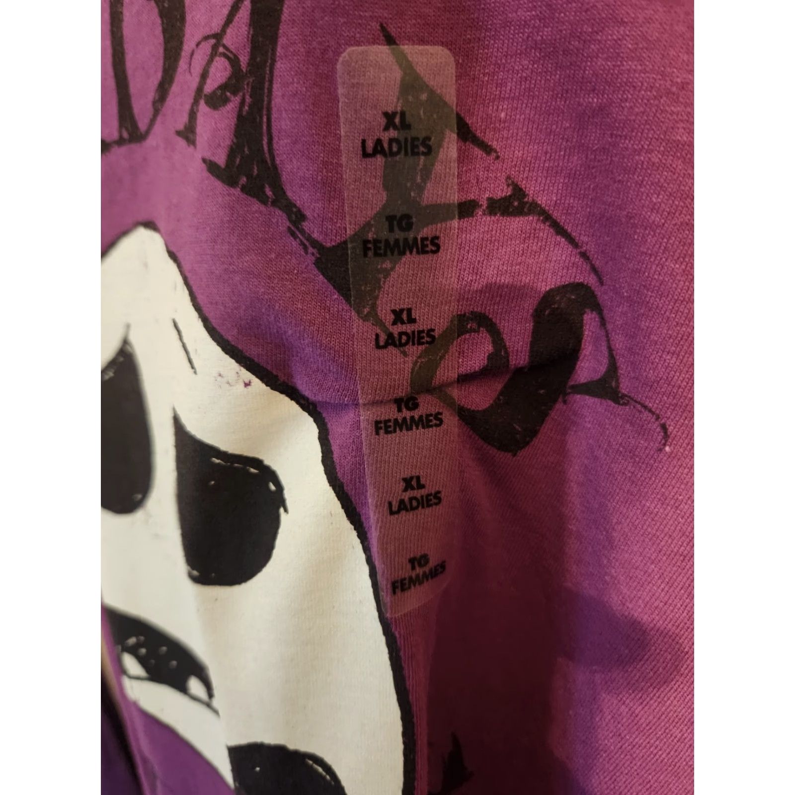 Disney NEW Disney T-Shirt Ladies XL Purple Jack Skellington The Nightmare Before Christmas Scoop Neck Womens Size XL / US 12-14 / IT 48-50 - 2 Thumbnail