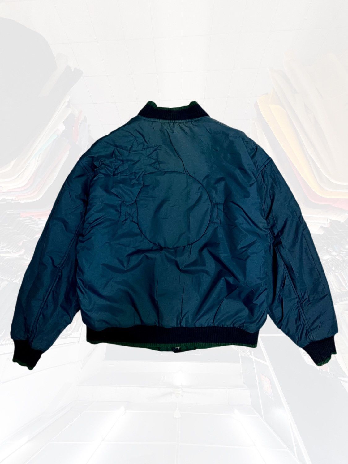 Vintage Vintage 80s Reversible Thump! Varsity Bomber Jacket Size US XL / EU 56 / 4 - 4 Thumbnail