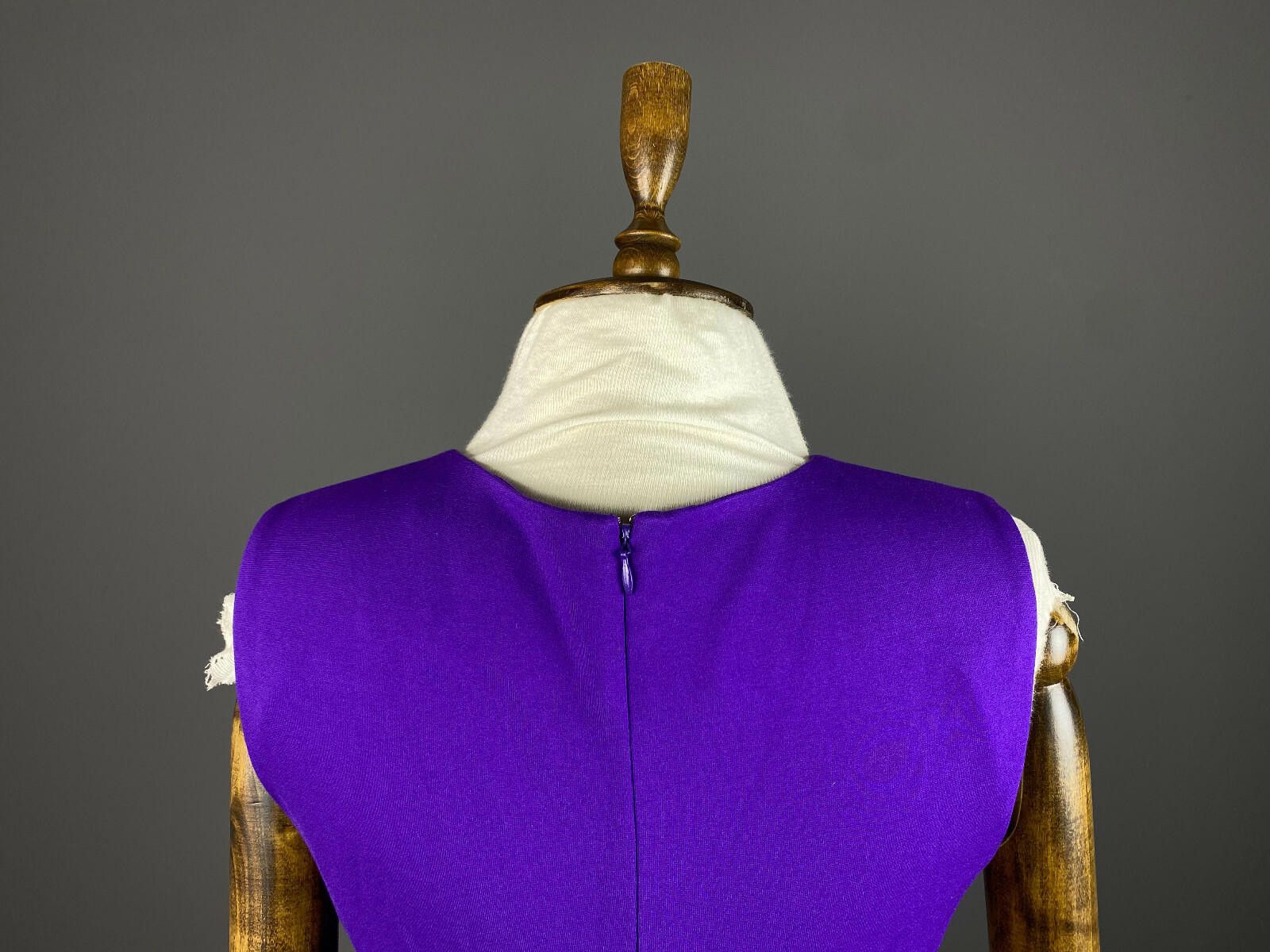 Diane von Furstenberg Diane von Furstenberg Purple Bodycon Tank Mini Dress Size 8 Size M / US 6-8 / IT 42-44 - 6 Thumbnail
