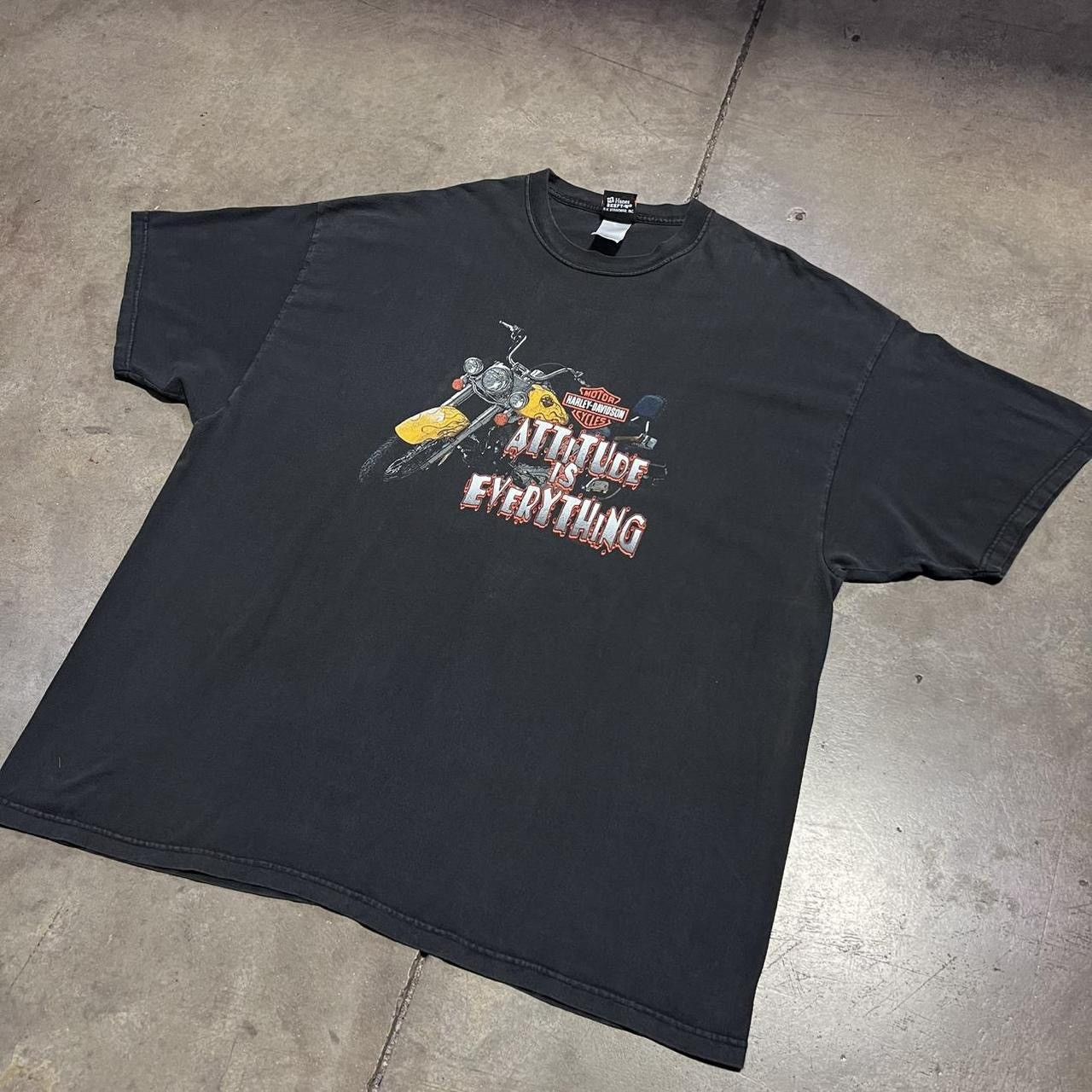 Harley Davidson Vintage Harley Davidson Biker T shirt Attitude Nashville Size US XXL / EU 58 / 5 - 2 Thumbnail