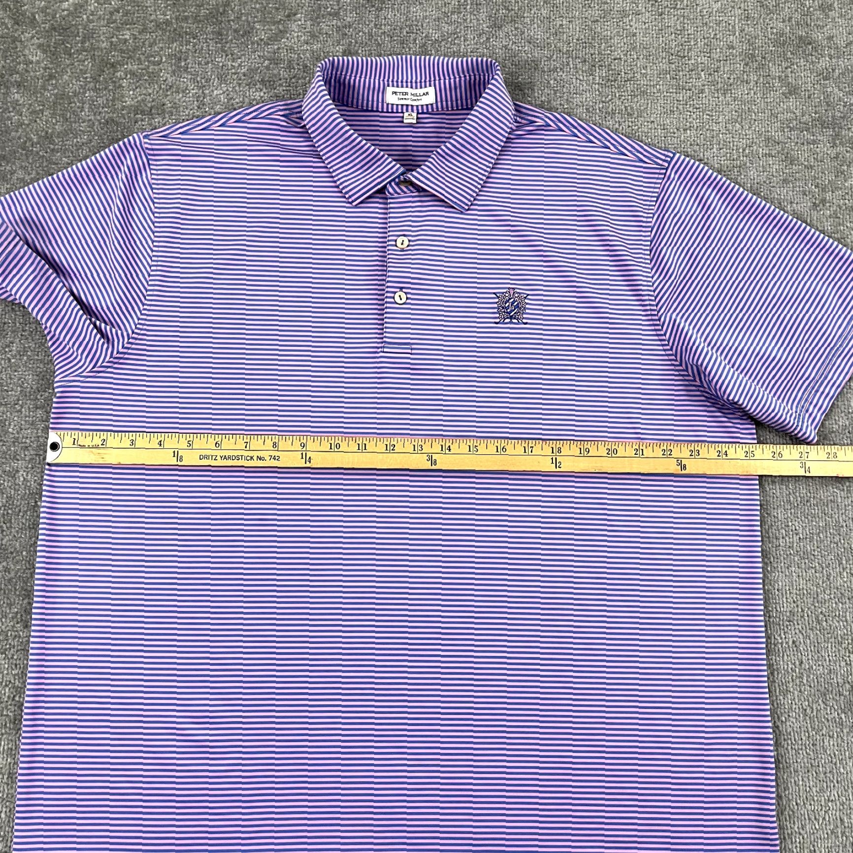 Peter Millar Peter Millar Polo Shirt Mens XL Lansdowne Golf Club Pink Blue Striped Preppy Sports Size US XL / EU 56 / 4 - 5 Thumbnail