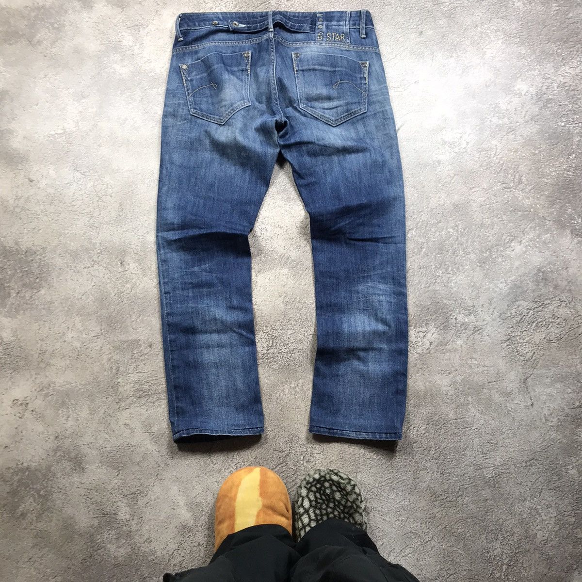 G-Star Vintage G-Star Japan 90s Distressed Low Rise Flared Jeans Size US 32 / EU 48 - 5 Thumbnail