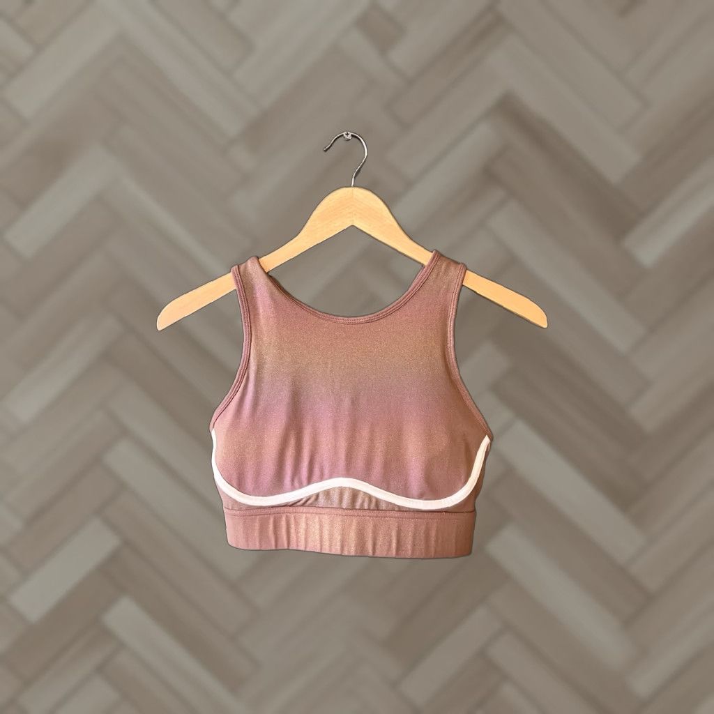 Fabletics Fabletics Sports Bra Womens Pink Medium Size M Athletic Activewear Bra Size ONE SIZE - 1 Thumbnail