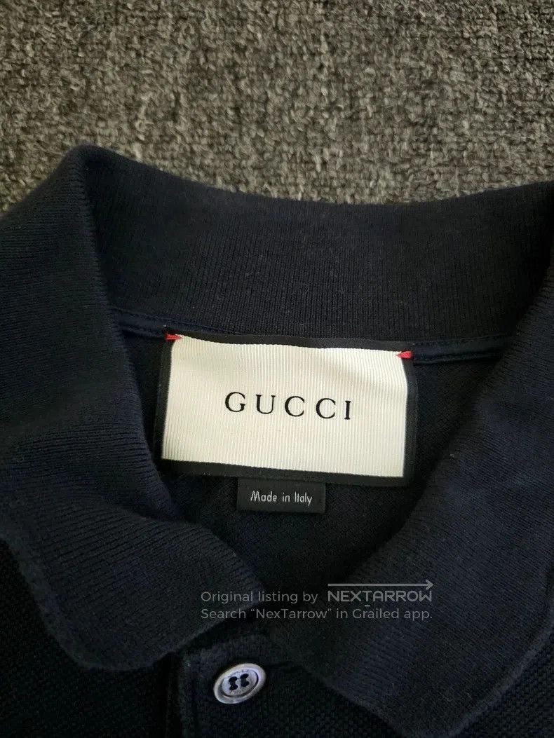 Gucci Gucci Black Short Sleeve Polo Shirt. Size US XL / EU 56 / 4 - 2 Thumbnail