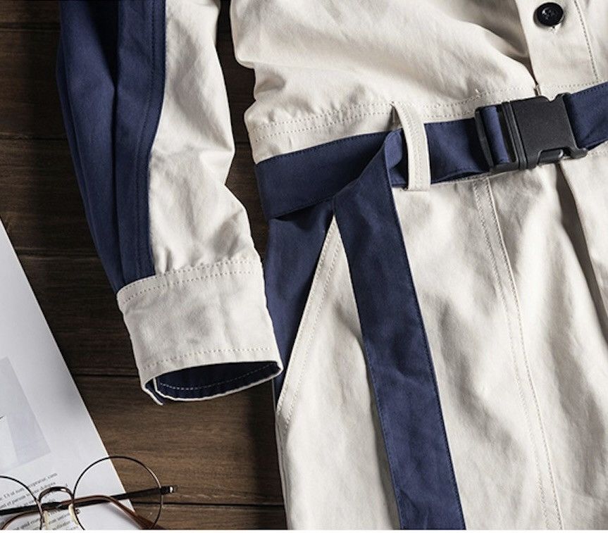 Designer × Japanese Brand Contrast Patchwork Coveralls with Belts Size US 28 / EU 44 - 8 Thumbnail