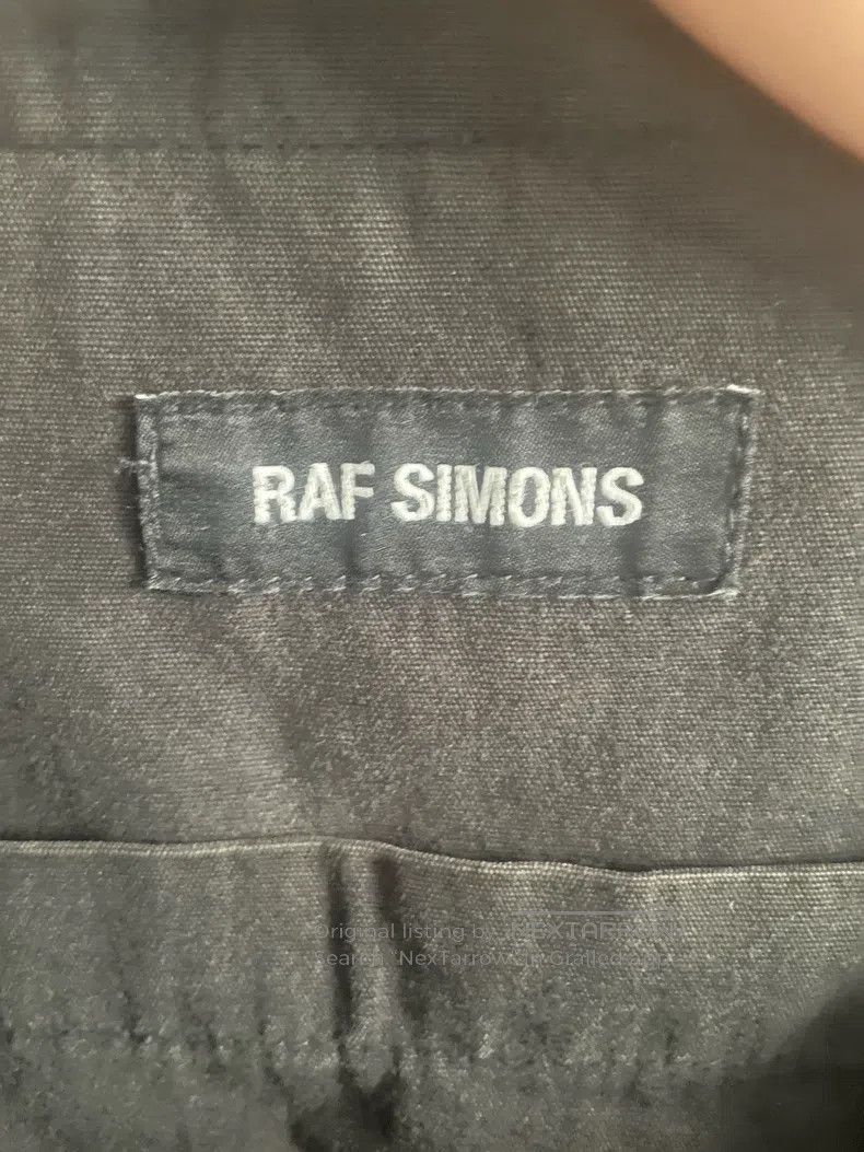 Raf Simons Portrait one-shoulder canvas bag