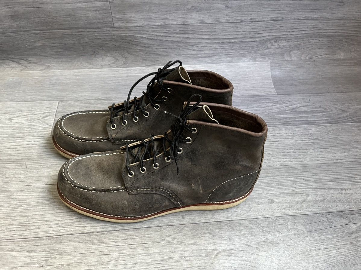 Red Wing Red wing moc-toe charcoal rough tough leather boots Size US 11.5 / EU 44-45 - 5 Thumbnail