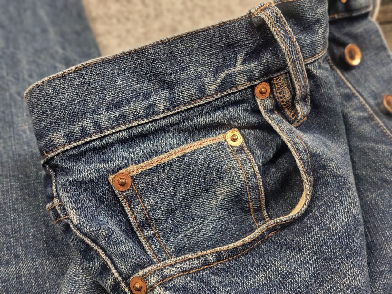 Taylor Stitch Vintage Taylor Stitch Japanese selvedge Faded Denim Jeans Size US 32 / EU 48 - 18 Thumbnail