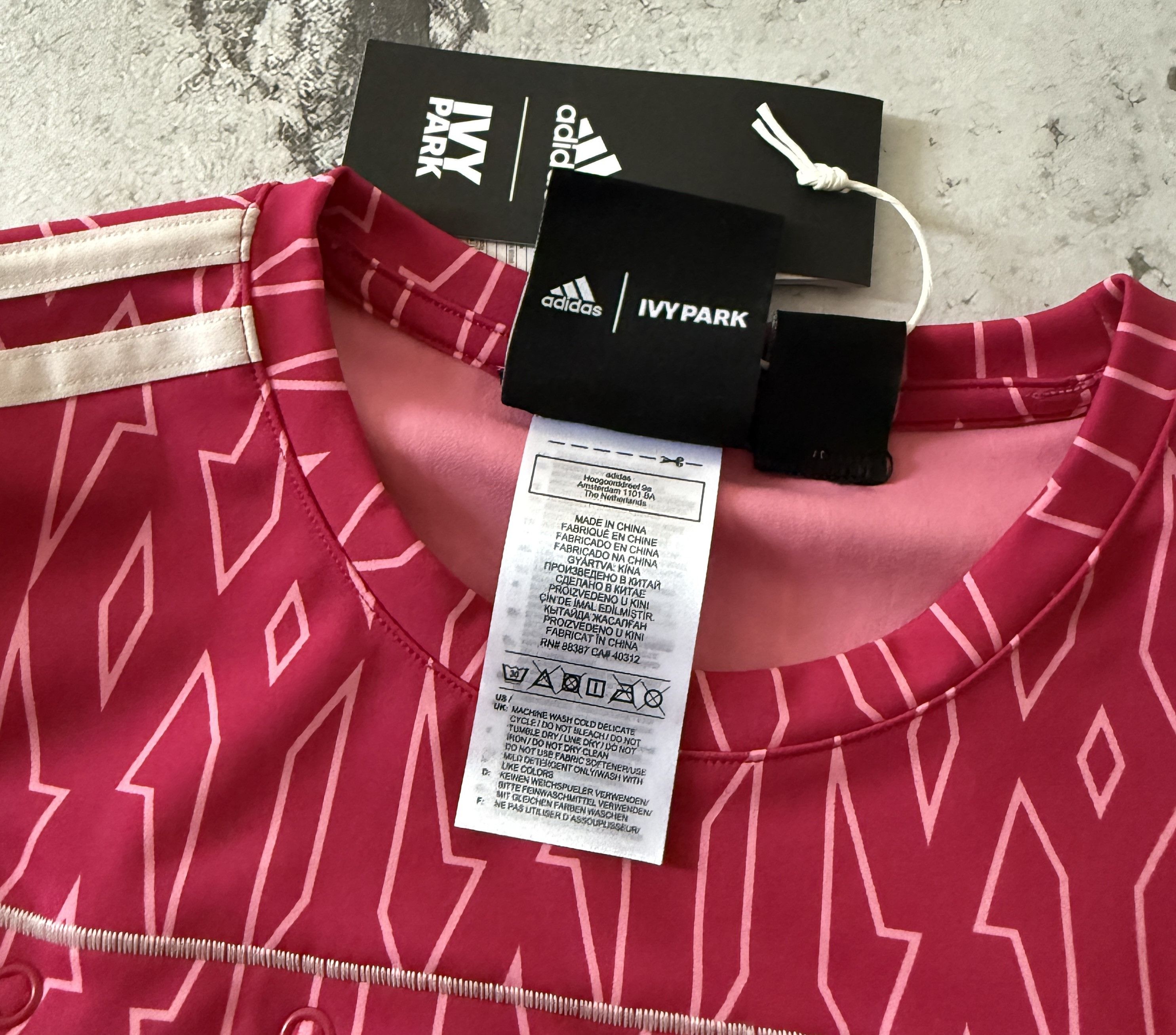 Adidas × Ivy Park Adidas X Ivy Park Monogram 2-in-1 Long Sleeve Top H21148 S Size S / US 4 / IT 40 - 6 Thumbnail