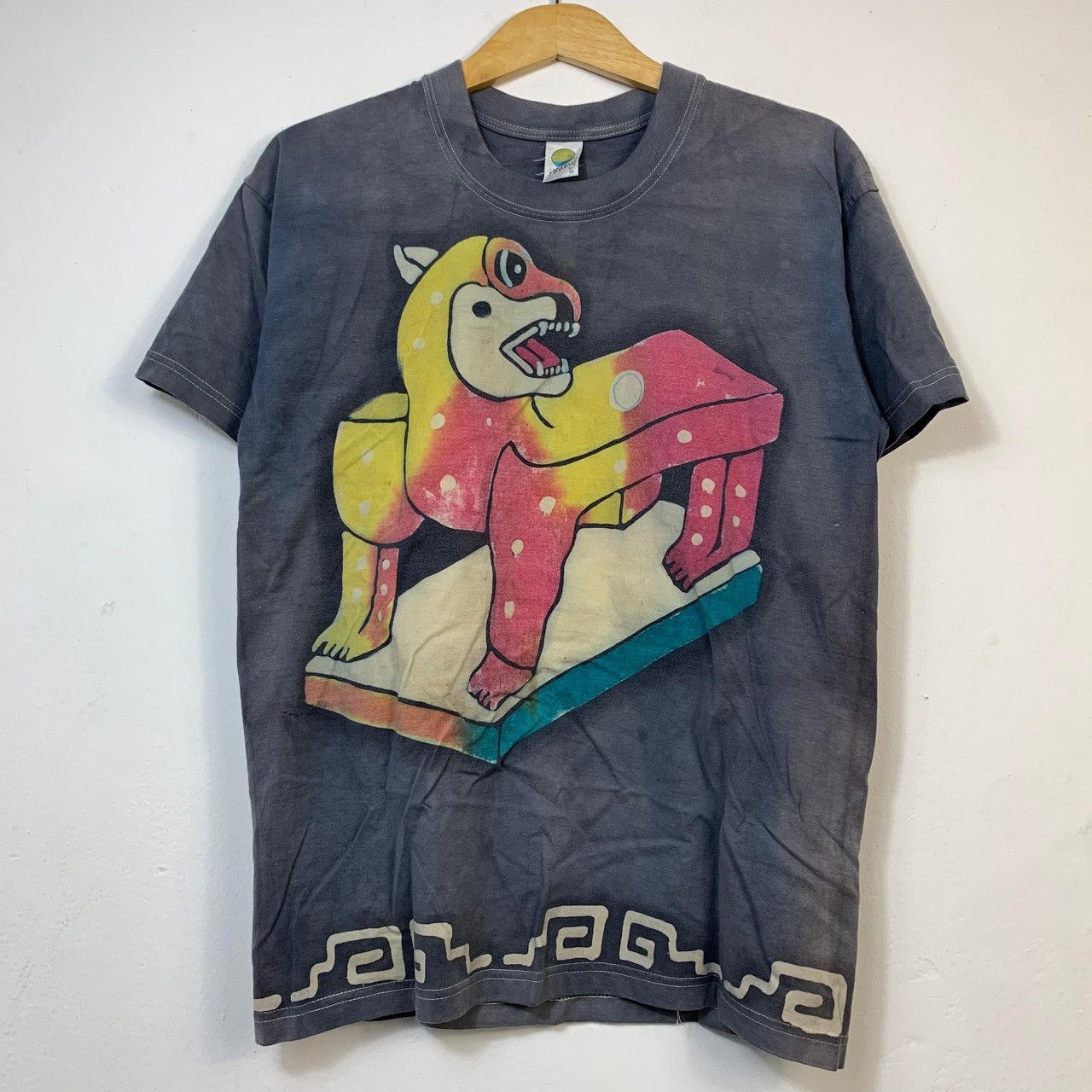 Caribbean Vintage Aztec Mayan Jaguar Warrior T-Shirt Mythology Art Tee Size US M / EU 48-50 / 2 - 1 Thumbnail