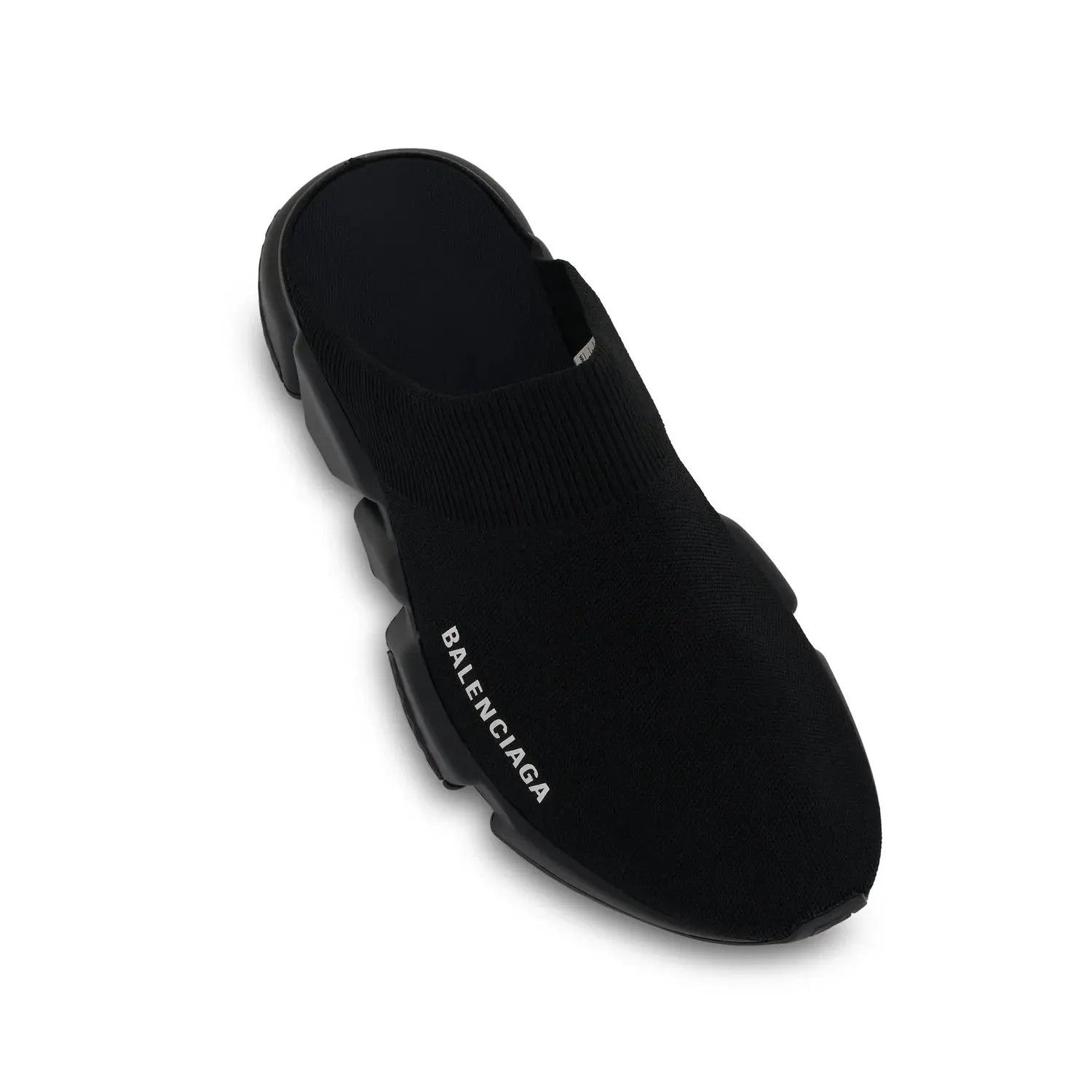 Balenciaga o1s1wg110326 Speed Recycled Knit Mules in Black Size US 6 / IT 36 - 4 Thumbnail