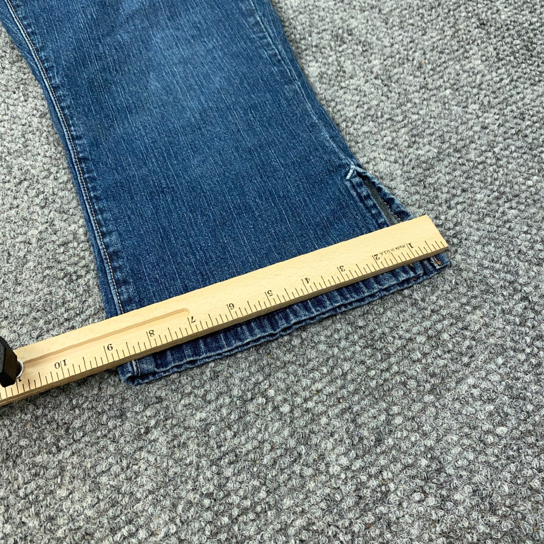 Levi's Levi Strauss Signature Cropped Jeans Womens Size 14 Blue Stretch Split Hem Size 36" / US 14 / IT 50 - 7 Thumbnail