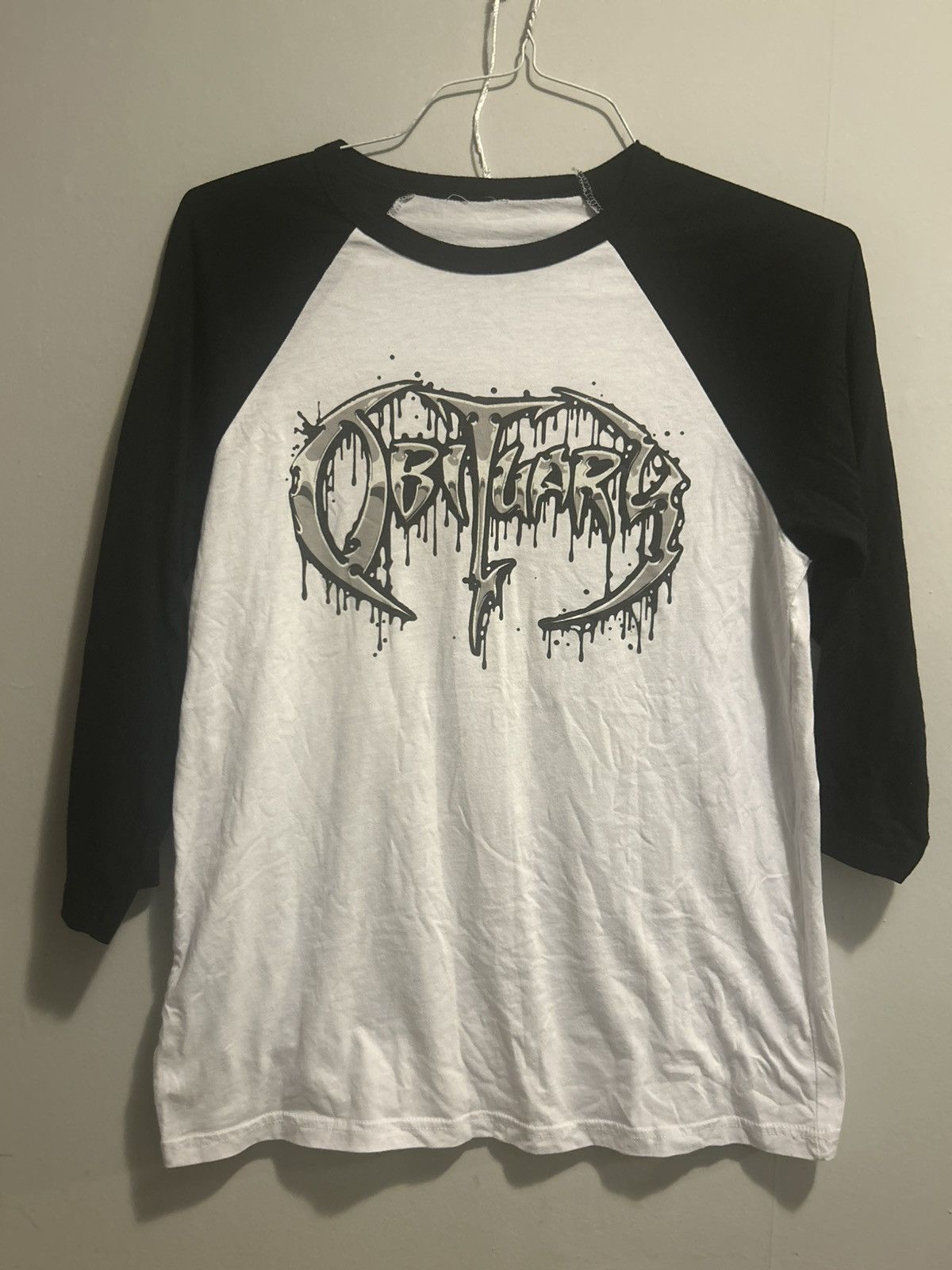Vintage Obituary 3/4 sleeve decibel magazine Size US M / EU 48-50 / 2 - 1 Thumbnail