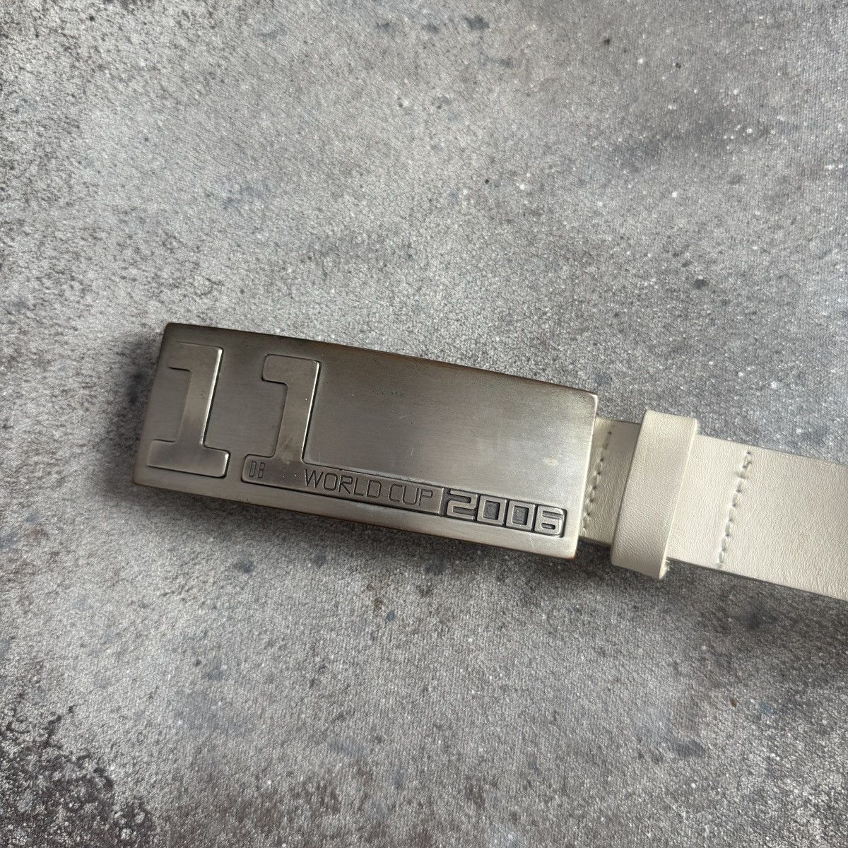 Dirk Bikkembergs Dirk Bikkembergs Archive Vintage 2006 World Cup Leather Belt Size ONE SIZE - 4 Thumbnail