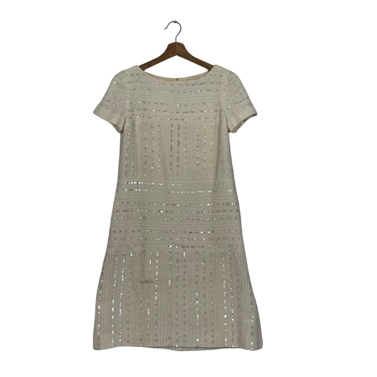 Chanel Vintage Chanel Identification Tweed Sequin One-Piece Dress Size XS / US 0-2 / IT 36-38 - 9 Thumbnail