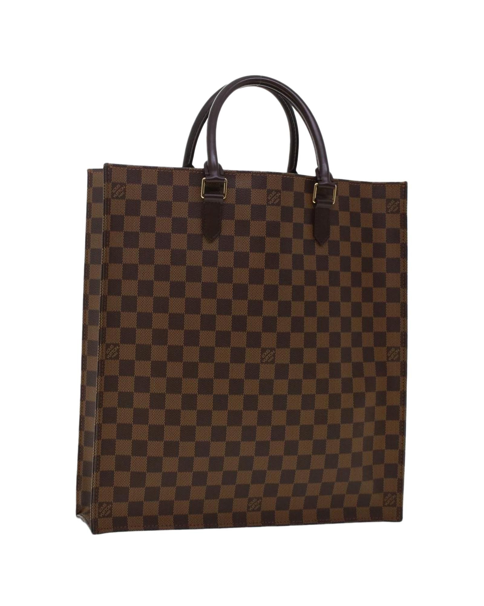image of Louis Vuitton Damier Ebene Hand Bag in Damie Ebene, Women's