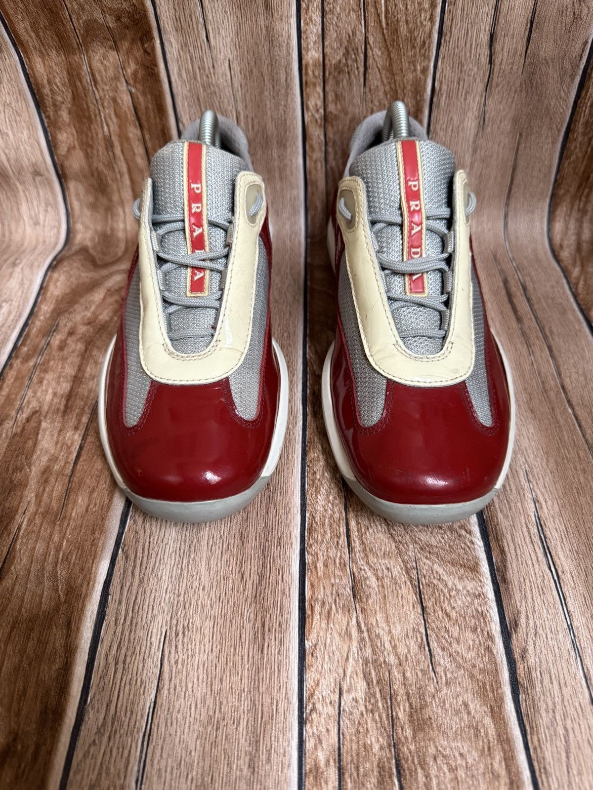 Prada 🔥 patent America cup trainers Size US 5.5 / EU 38 - 3 Thumbnail