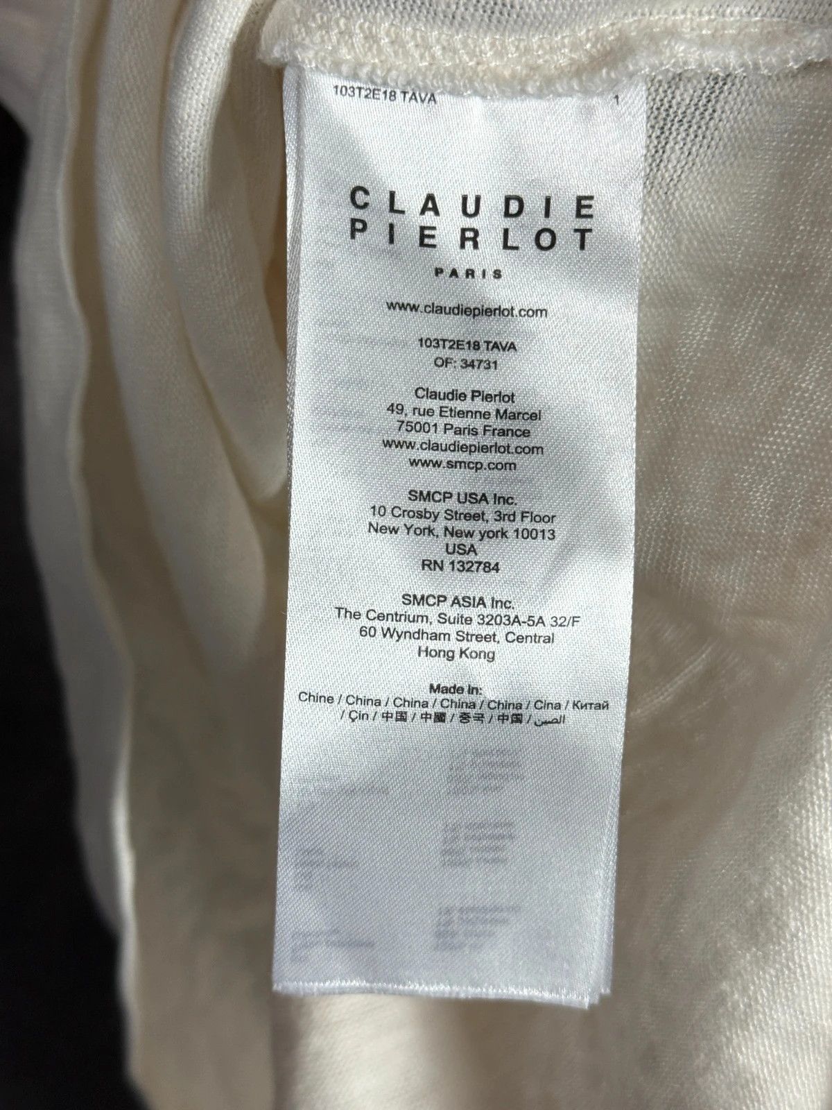 Vintage Claudie Pierlot Paris Linen Blouse Cream Lace Size S / US 4 / IT 40 - 6 Thumbnail