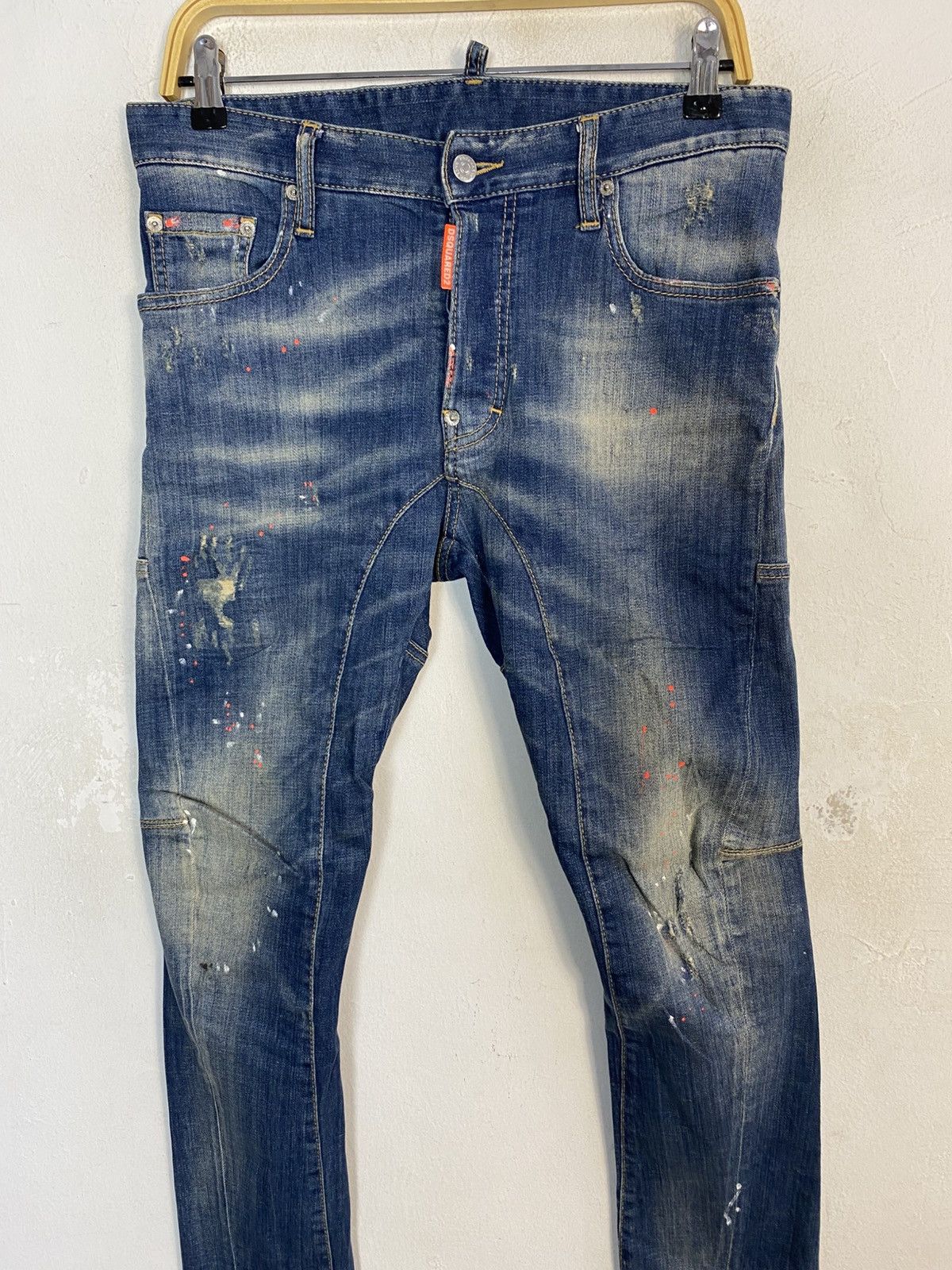 Dsquared2 Dsquared2 Italy Indigo Denim Jeans Double Knee Buttonfly Size US 31 - 3 Thumbnail