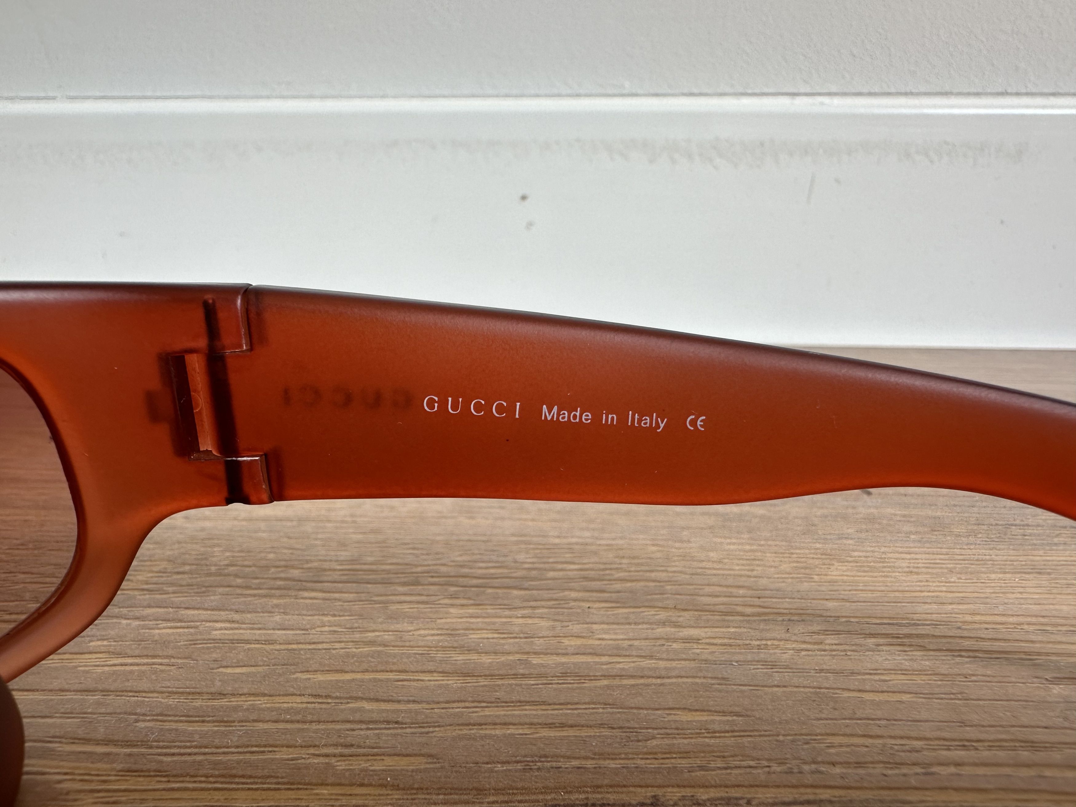 Gucci Red Gucci Sunglasses Size ONE SIZE - 4 Thumbnail