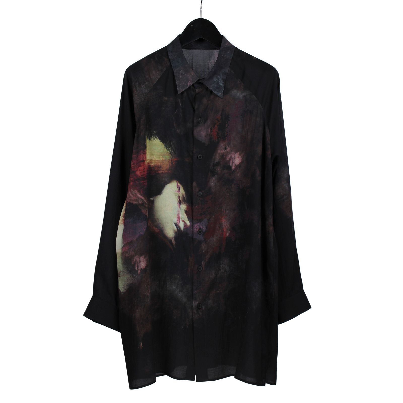 Yohji Yamamoto Pour Homme - Printed side gusset Blouse