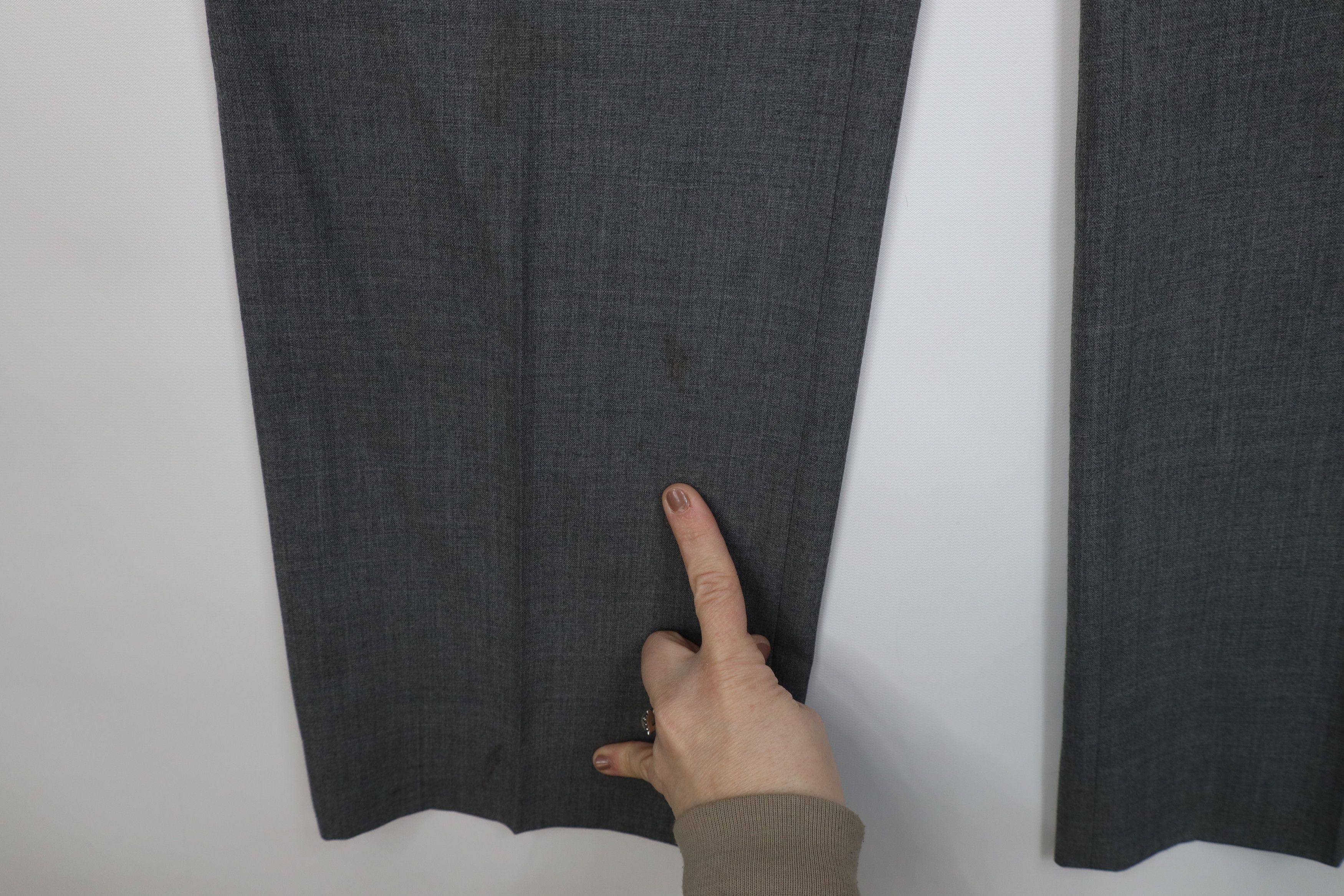 Vintage Vintage 70s Streetwear Wool Knit Wide Leg Chino Pants Gray Size US 32 / EU 48 - 5 Thumbnail
