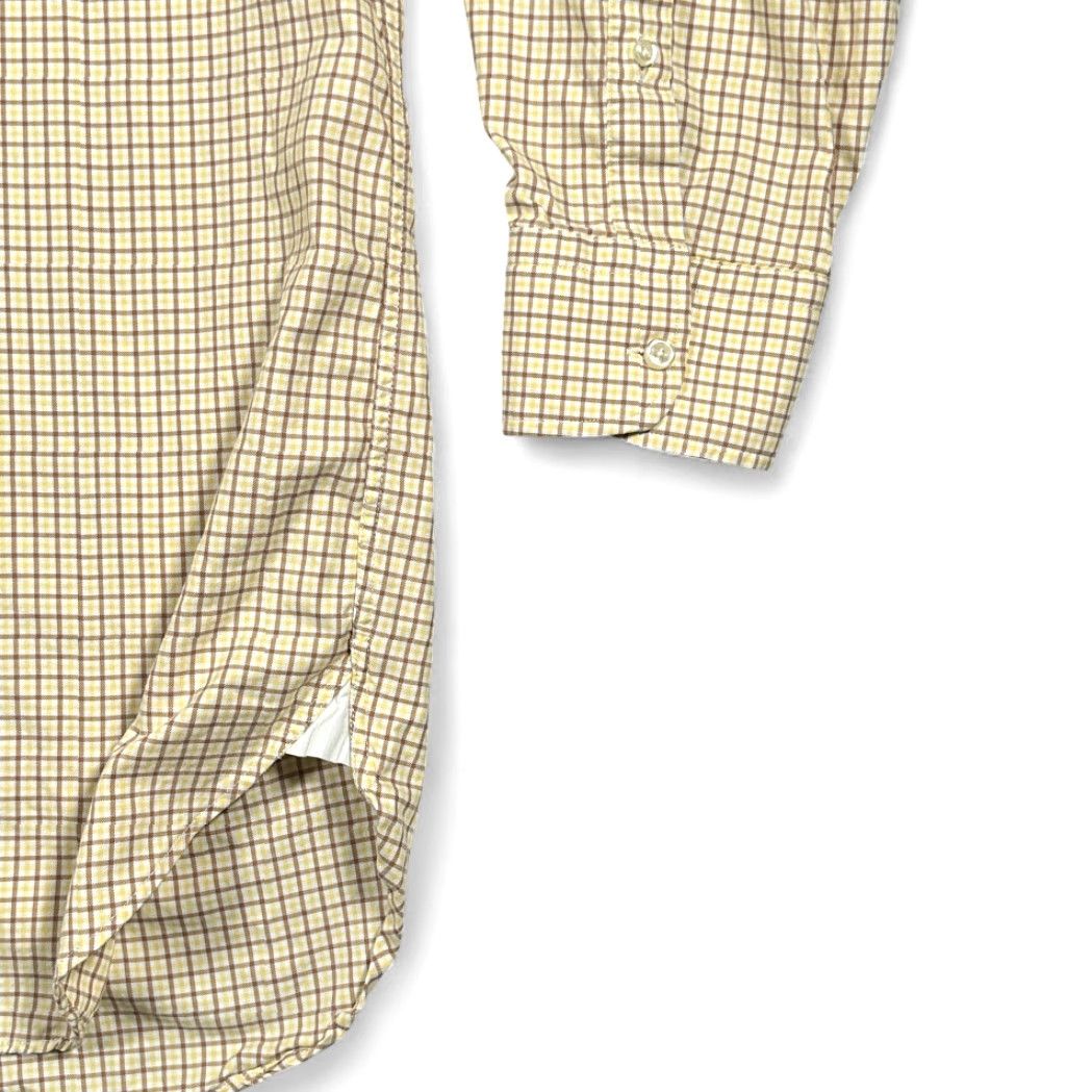 Peter Millar Peter Millar Shirt Adult 2XL Yellow Plaid Button-Down Preppy Luxury Cotton Size US XXL / EU 58 / 5 - 7 Thumbnail